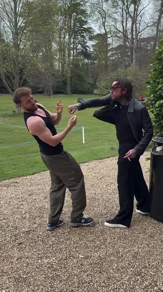 Pete Wicks hitting Sam Thompson