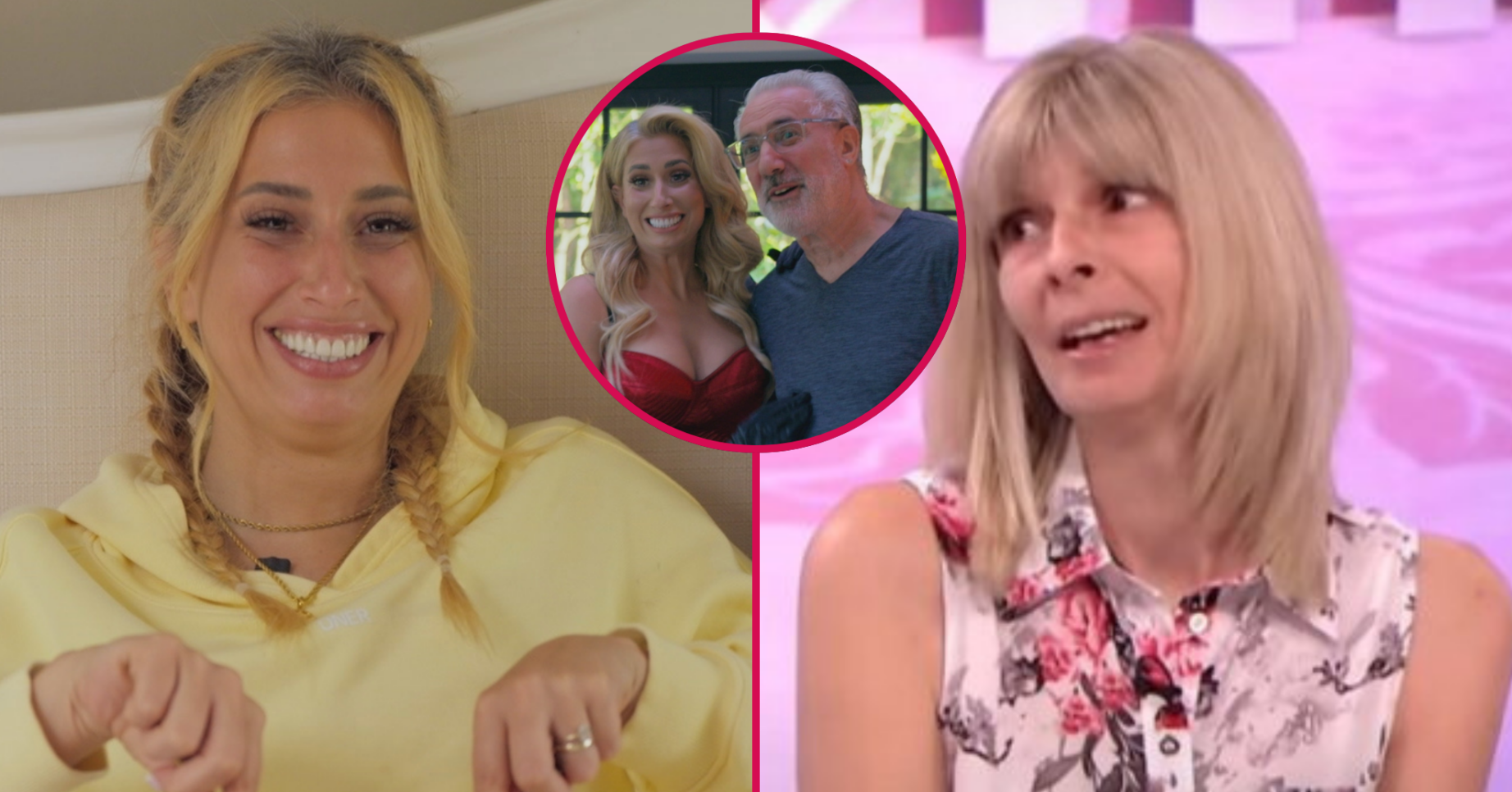 Stacey Solomon, mum Fiona, dad David