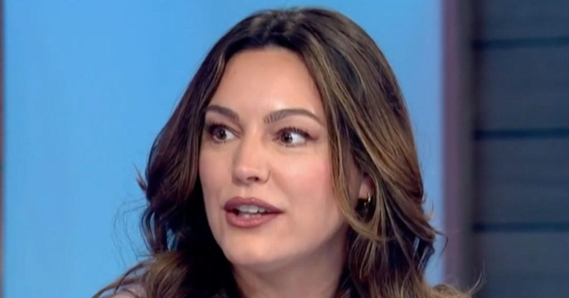 Kelly Brook looking serious