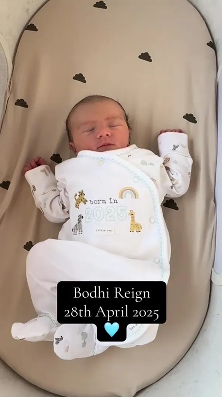Chloe Radford baby Bodhi