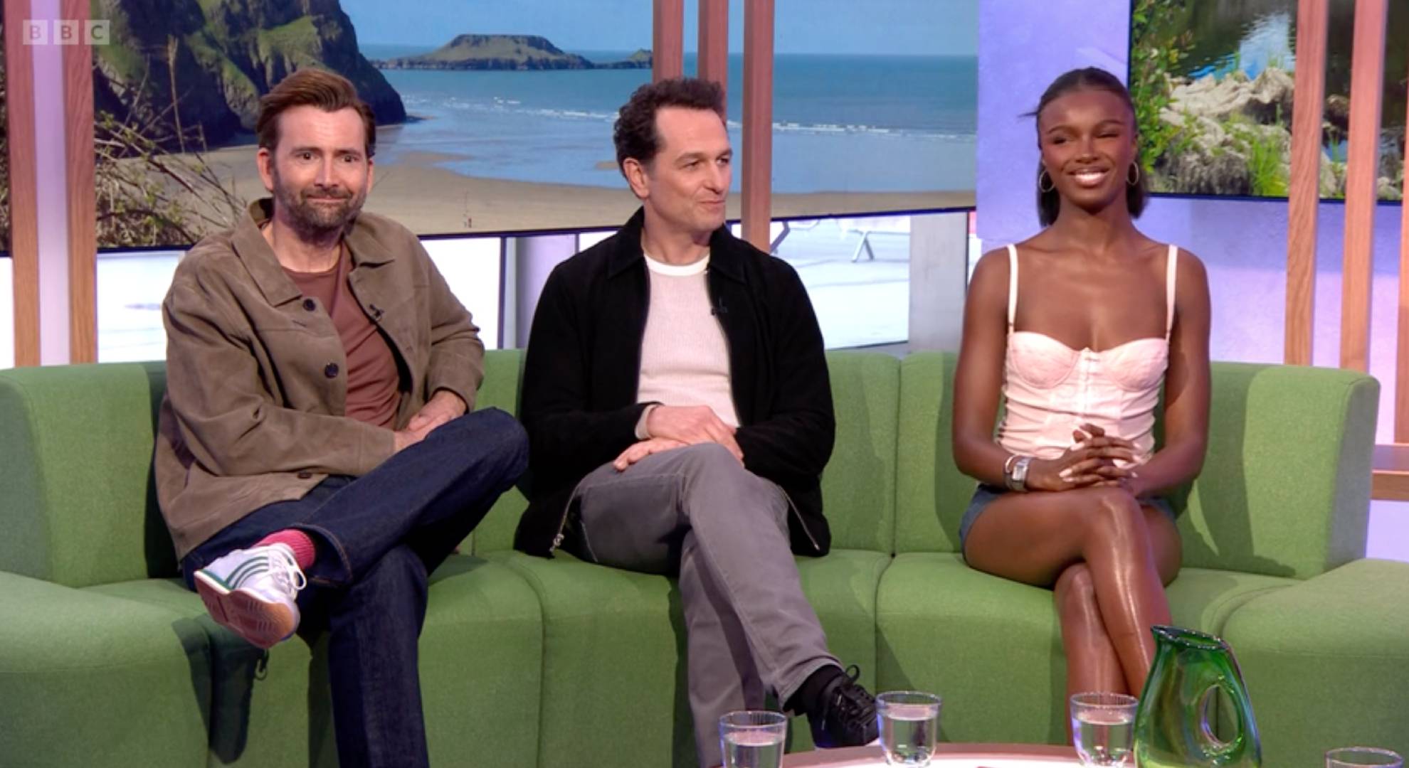 Glow Up star Leomie Anderson sits with guests on The One Show