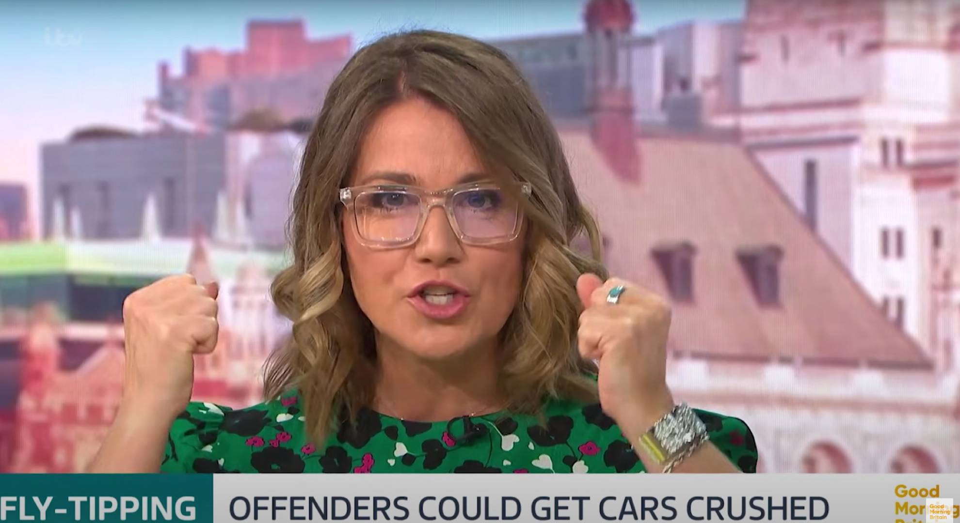 Susanna Reid bunches her fists on GMB