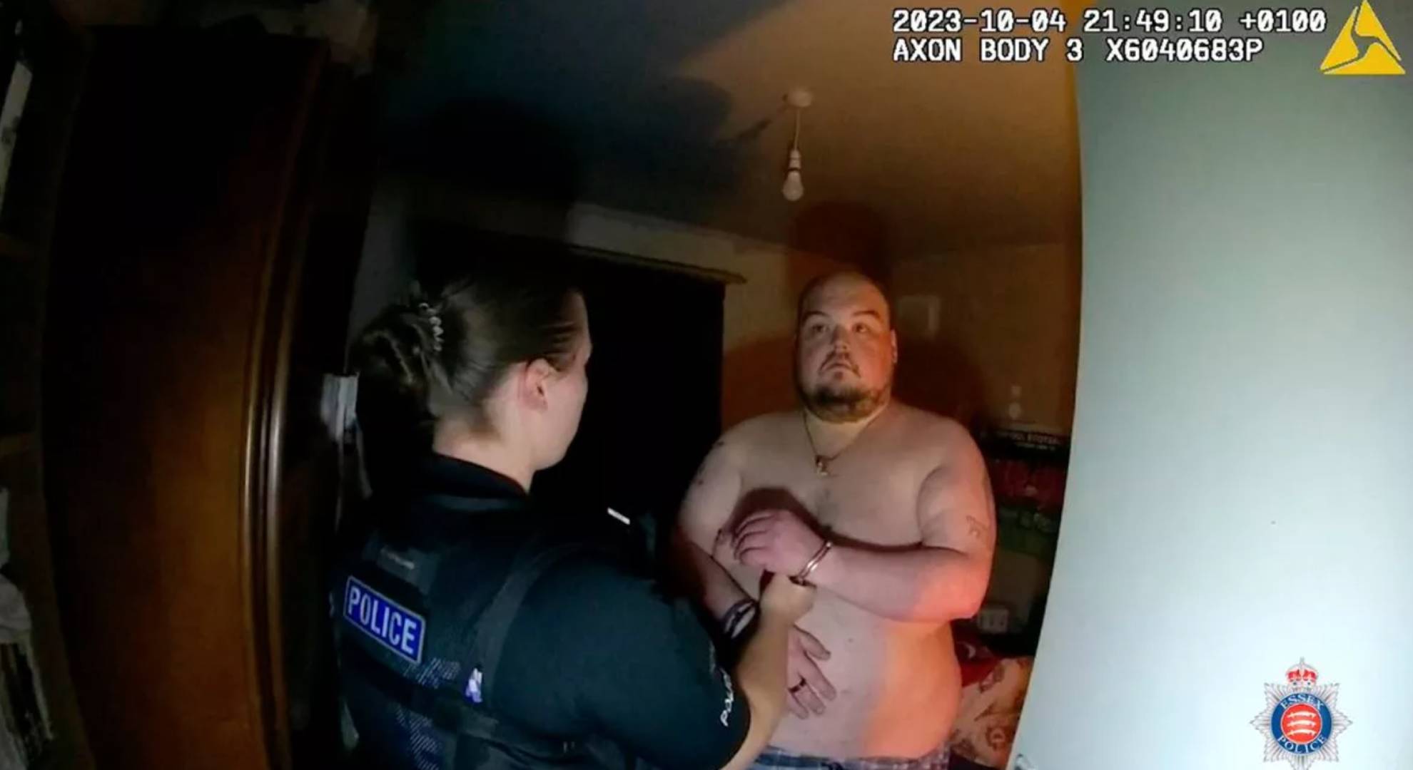 Bodycam footage of Gavin Plumb