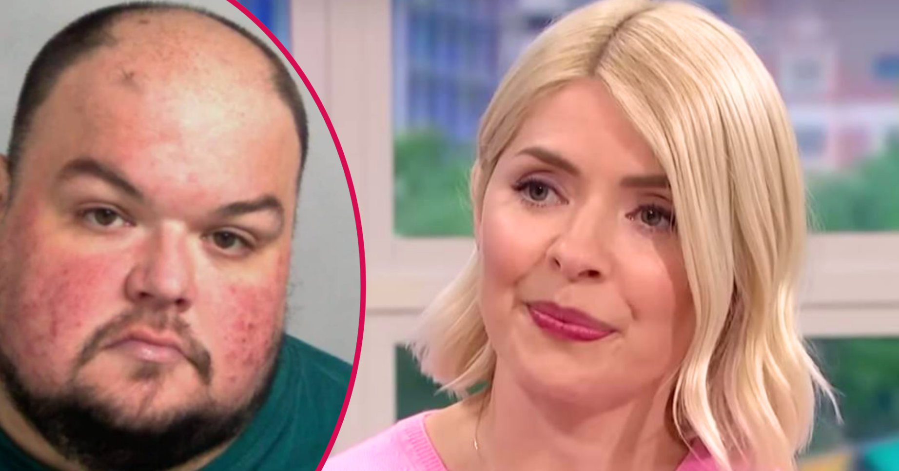 Holly Willoughby looks concerned, Gavin Plumb looks into the camera