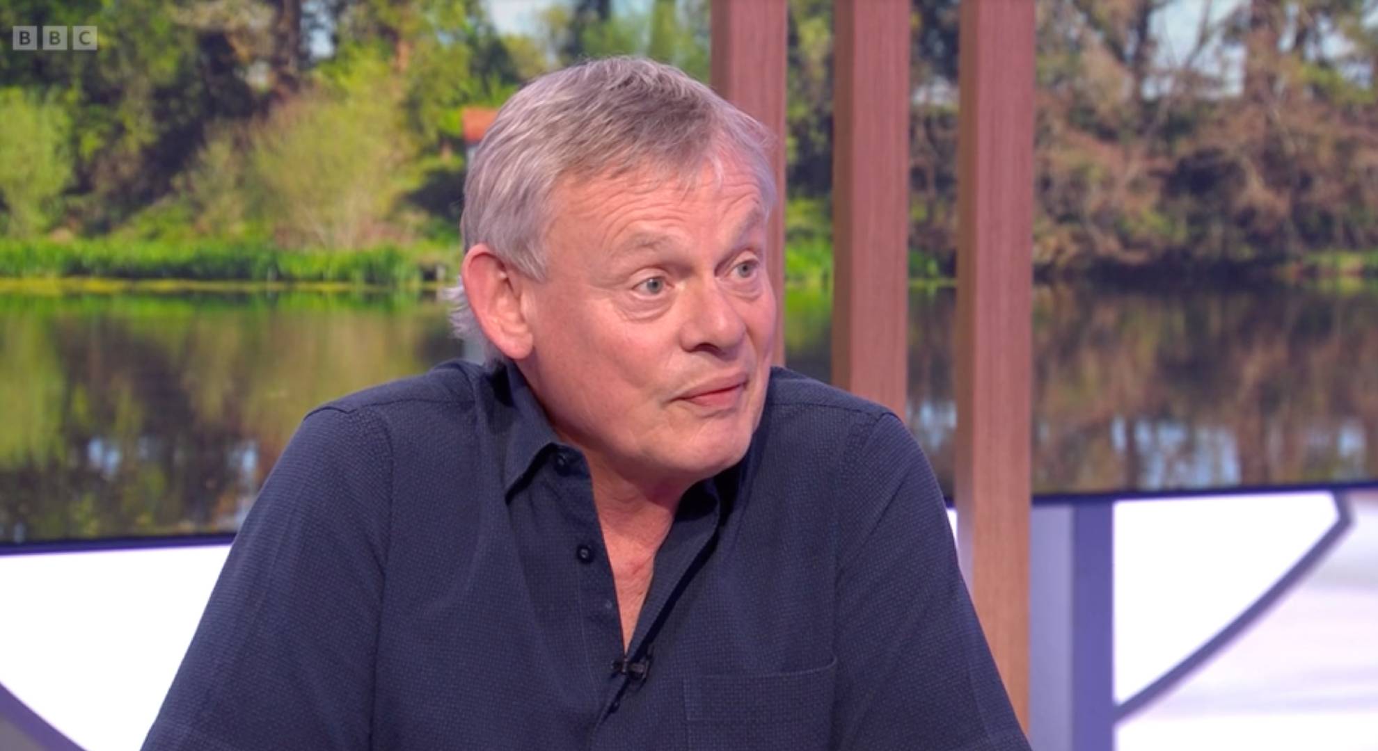 Martin Clunes looks surprised