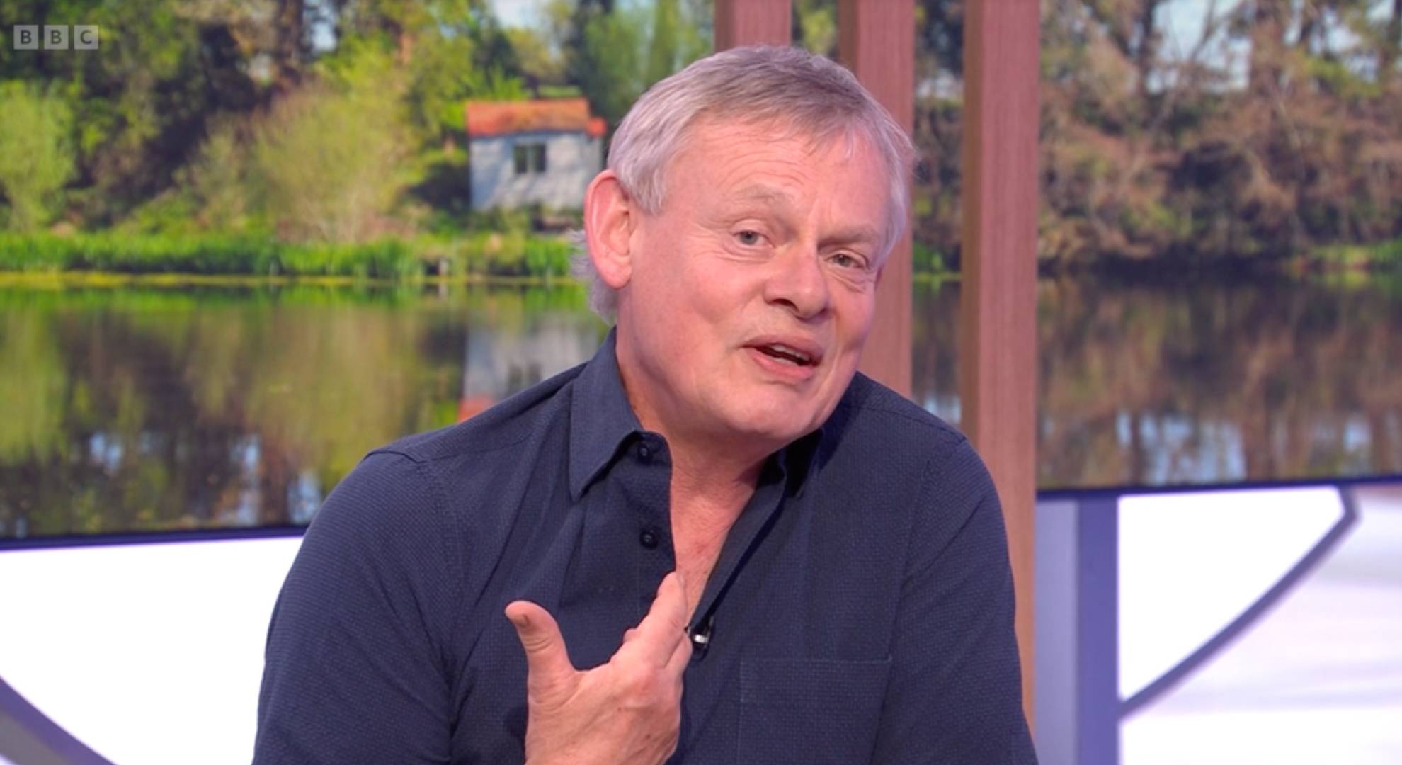 Martin Clunes makes his point