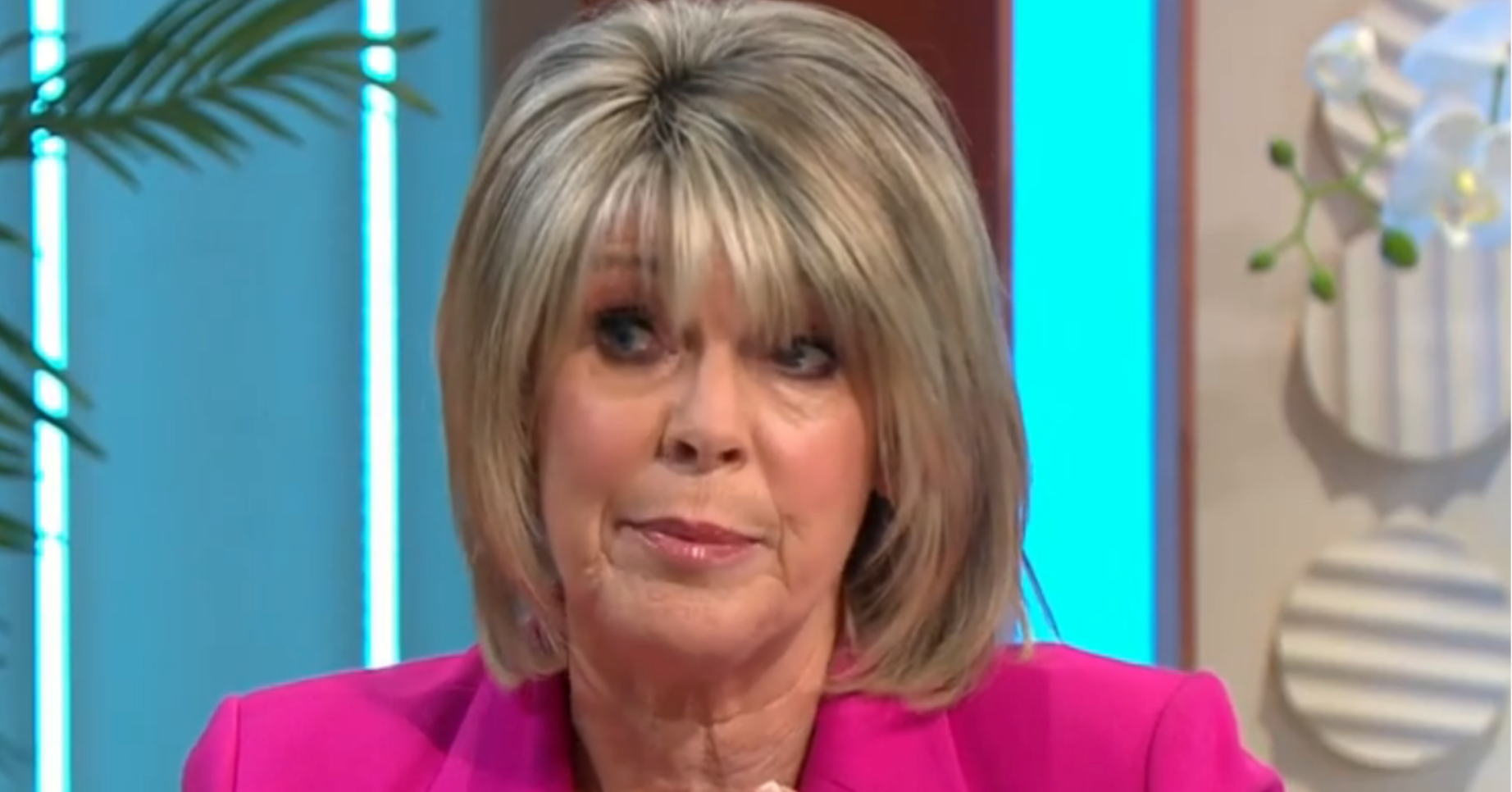 Ruth Langsford in a pink jacket
