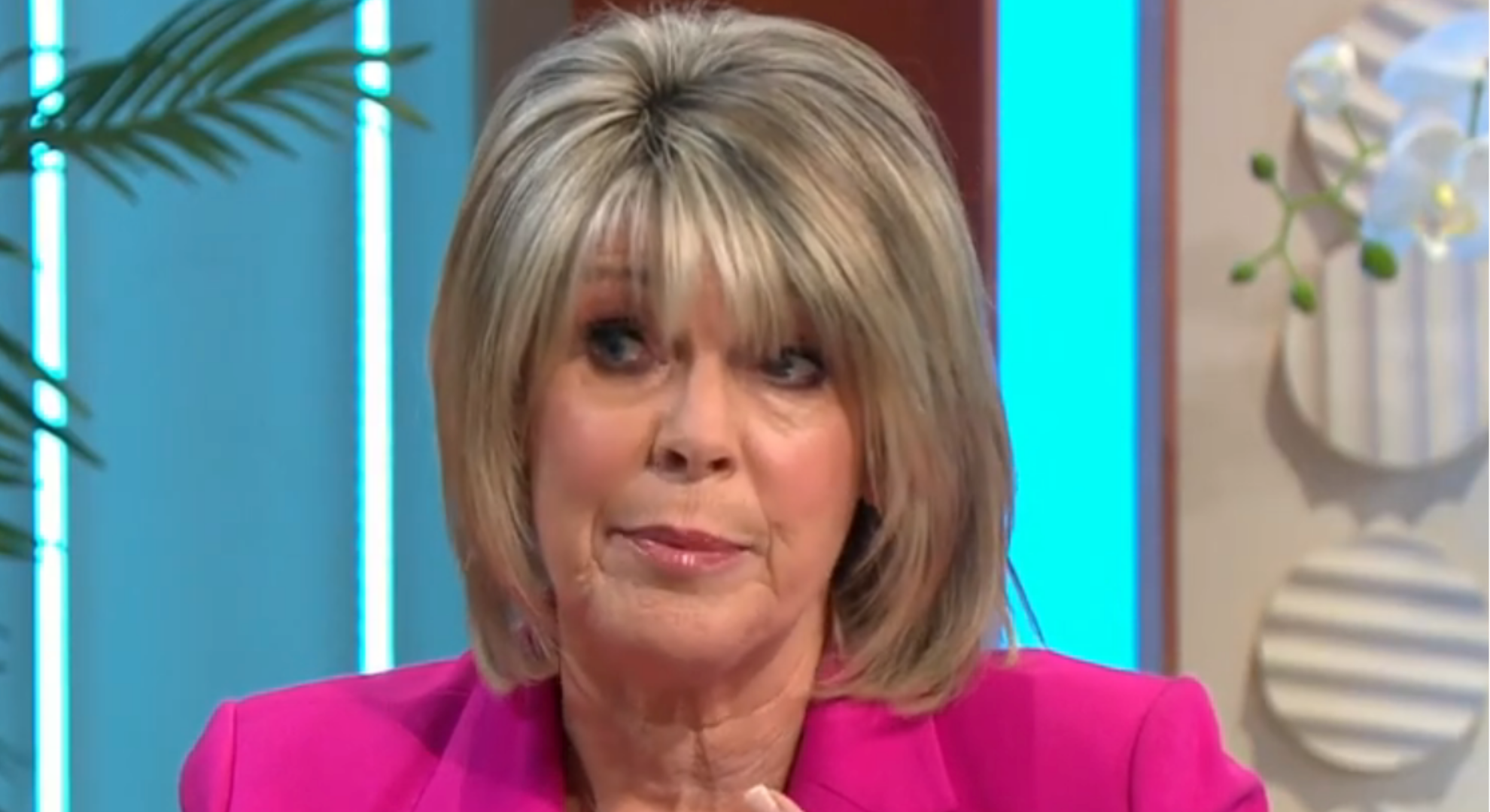 Ruth Langsford in a pink jacket