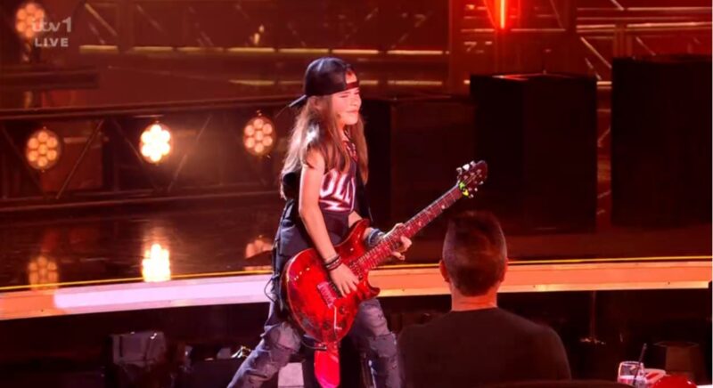 Olly Pearson performing on BGT