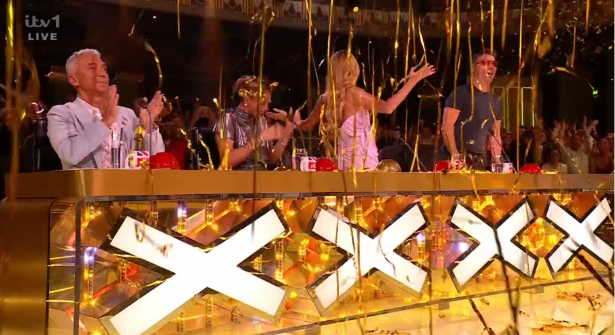 BGT judges after golden buzzer pressed