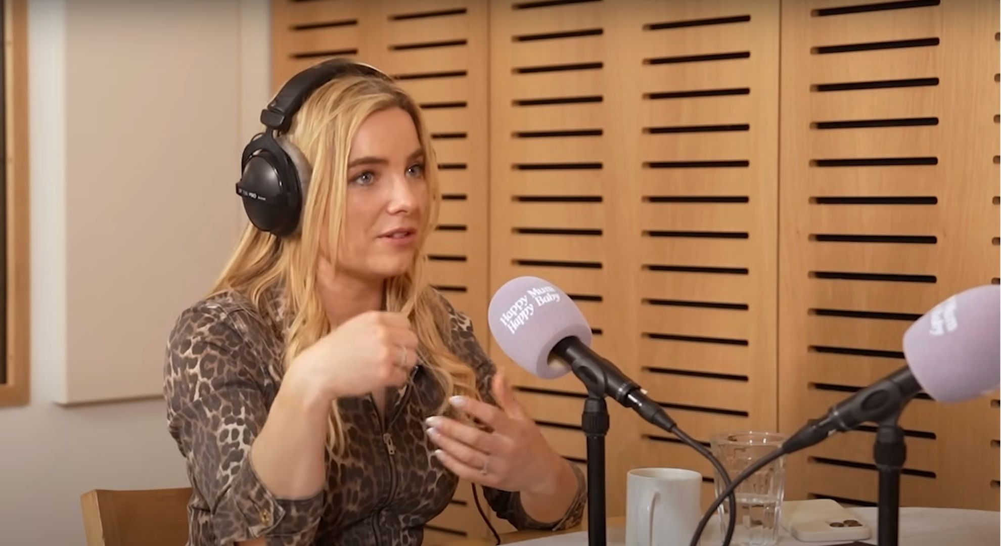 Sian Welby on a podcast