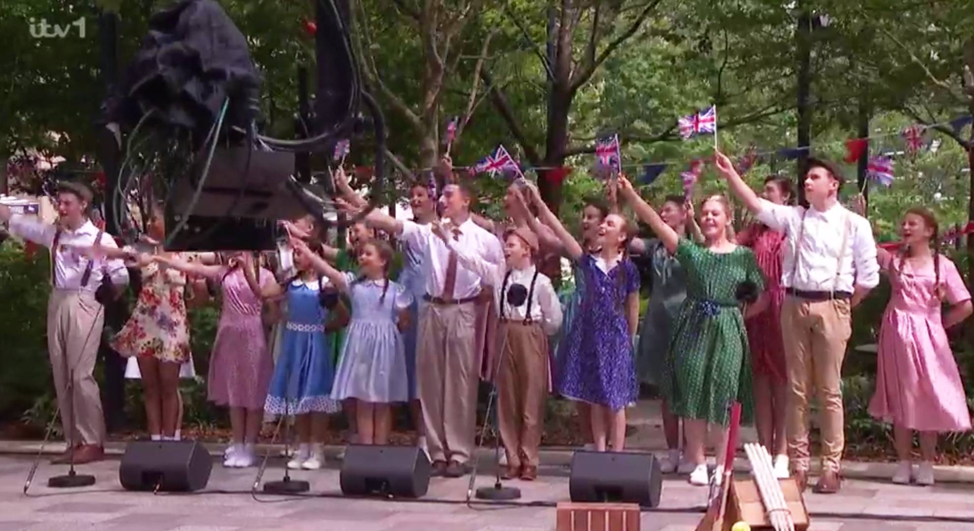 This Morning ITV VE Day flagwaving