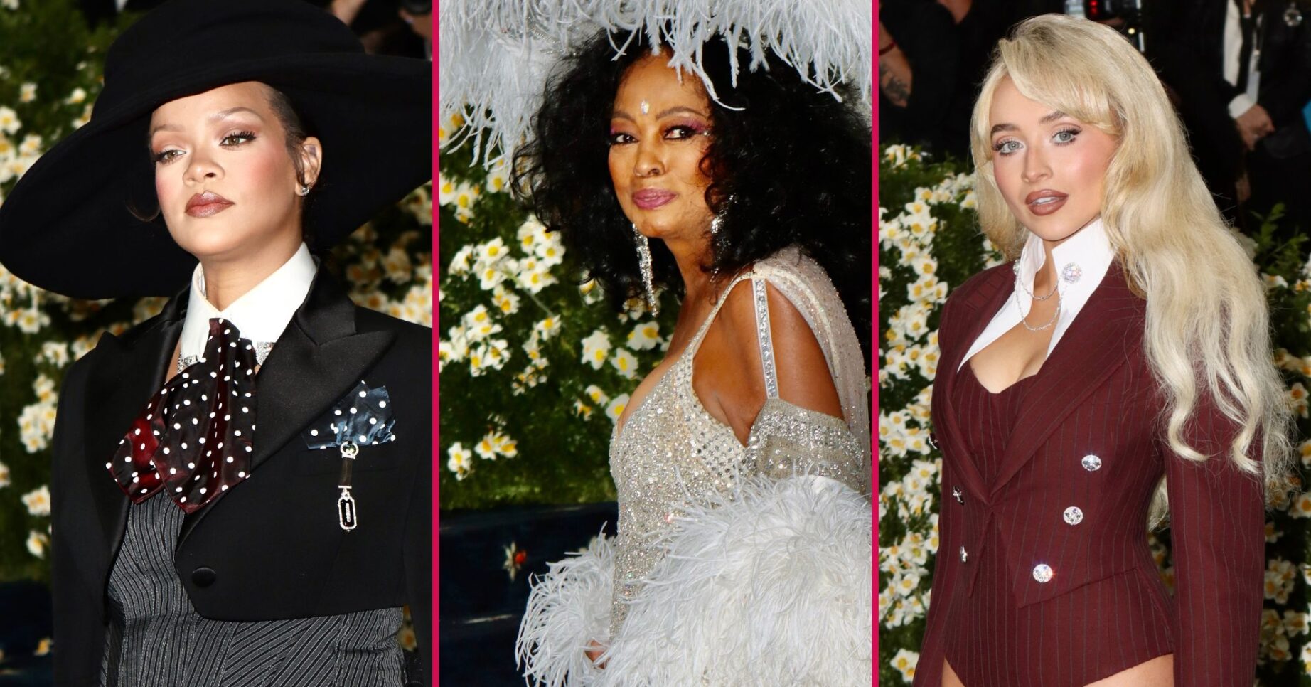 ED comp: Rihanna / Diana Ross / Sabrina Carpenter at Met Gala 2025