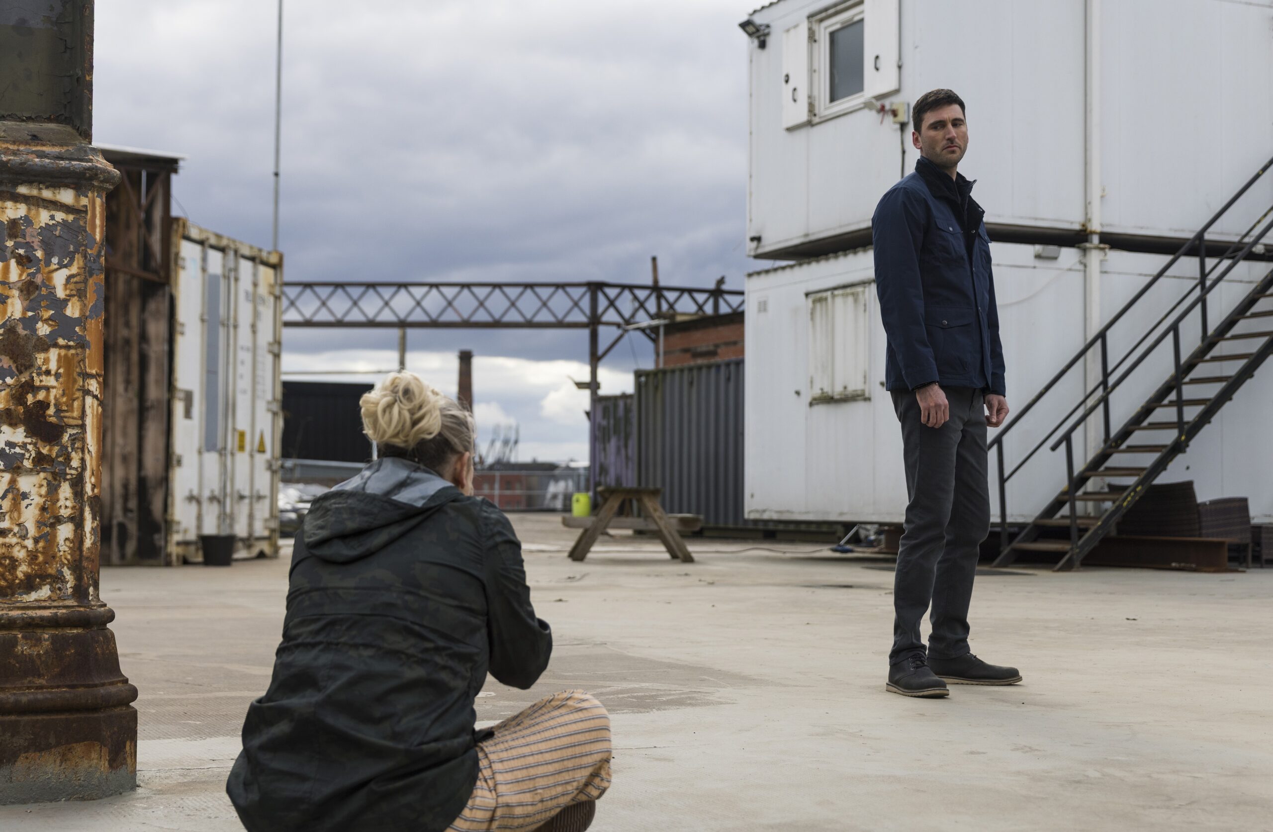 Kit staring at Bernie in Corrie