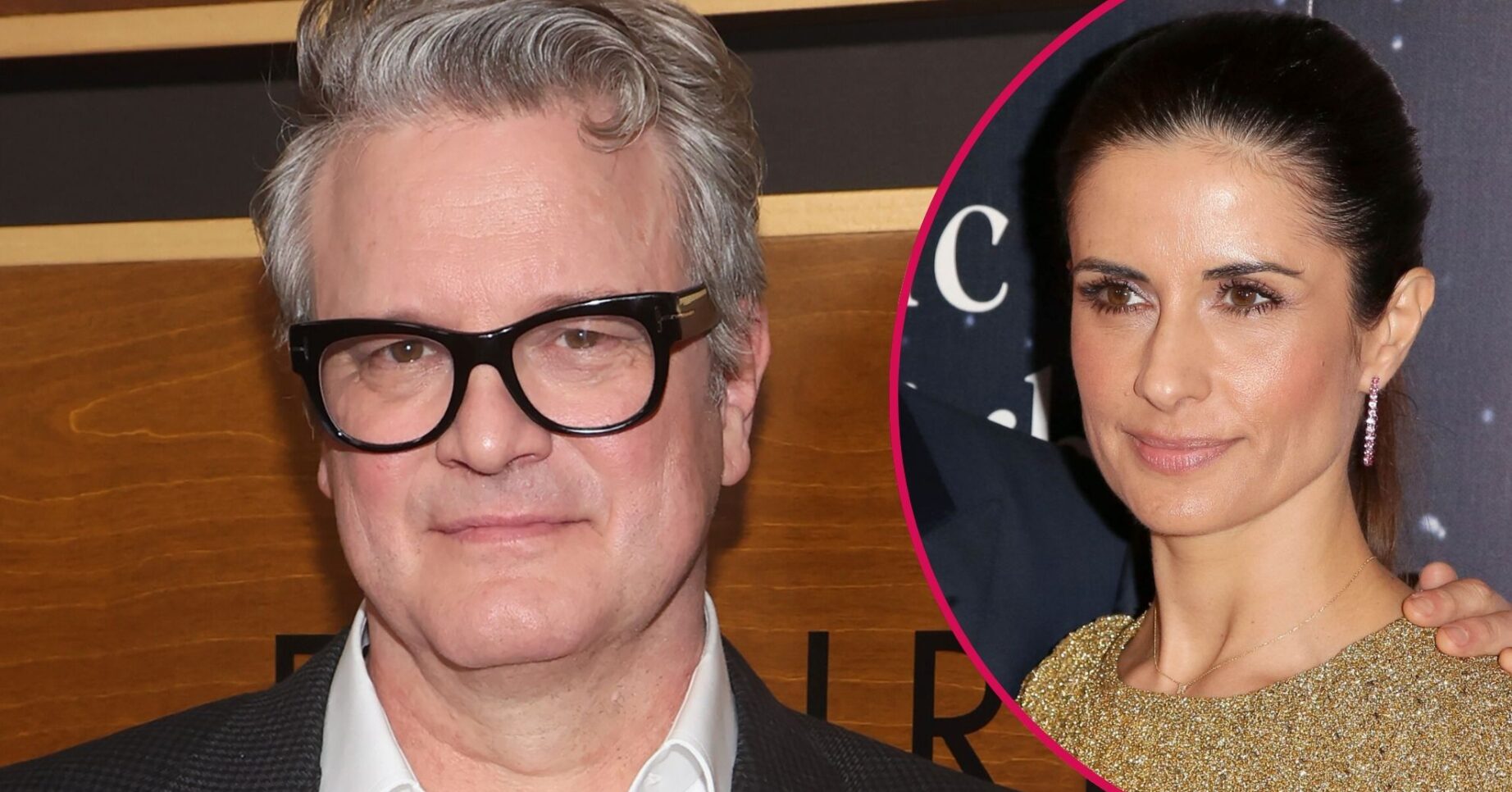 Colin Firth smiles, his ex-wife Livia also smiles