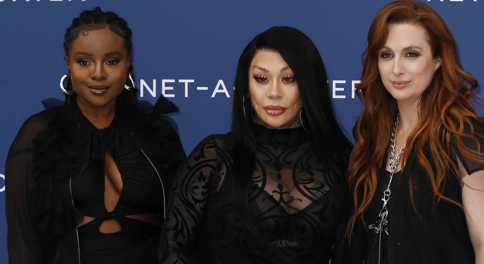 Keisha Buchanan lines up for pics with the Sugababes