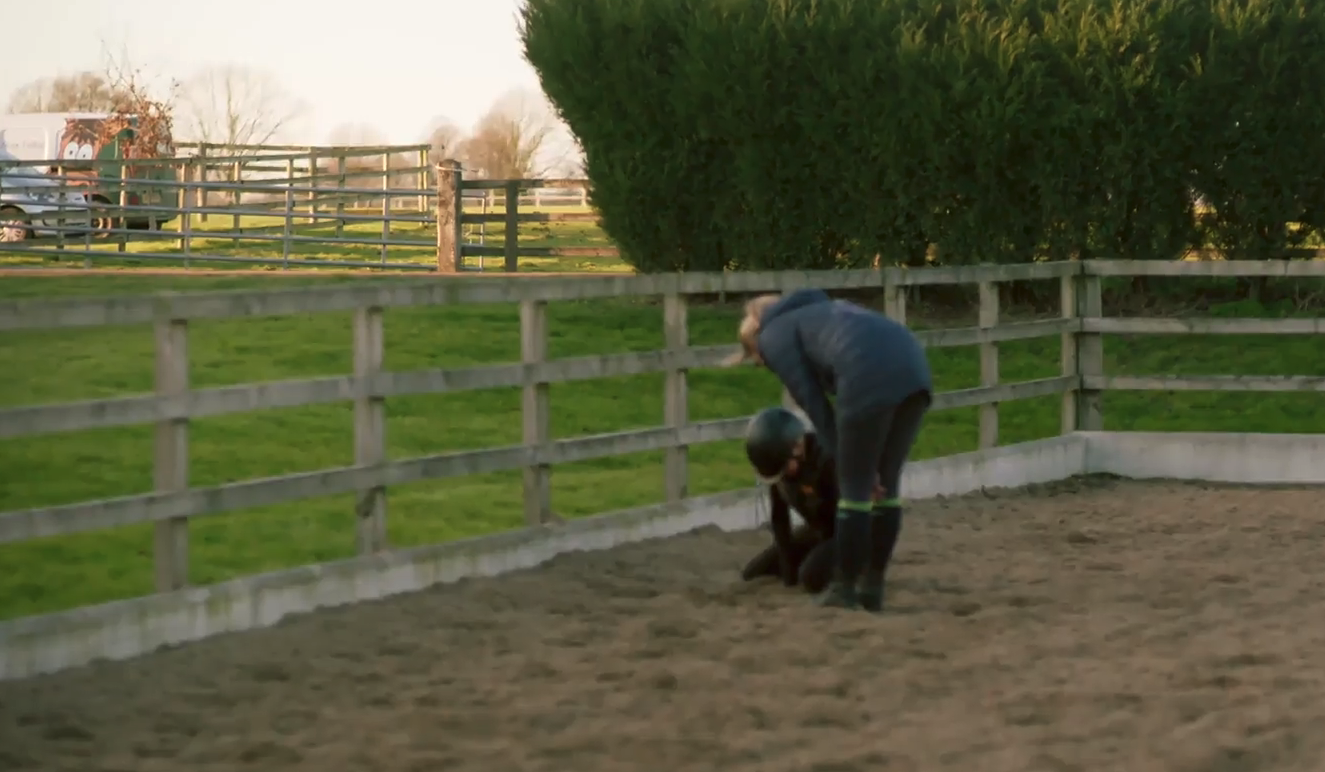 Molly-Mae Hague having fallen off a horse