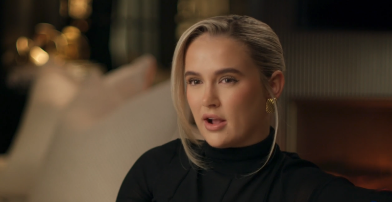 Molly-Mae Hague speaking in her documentary