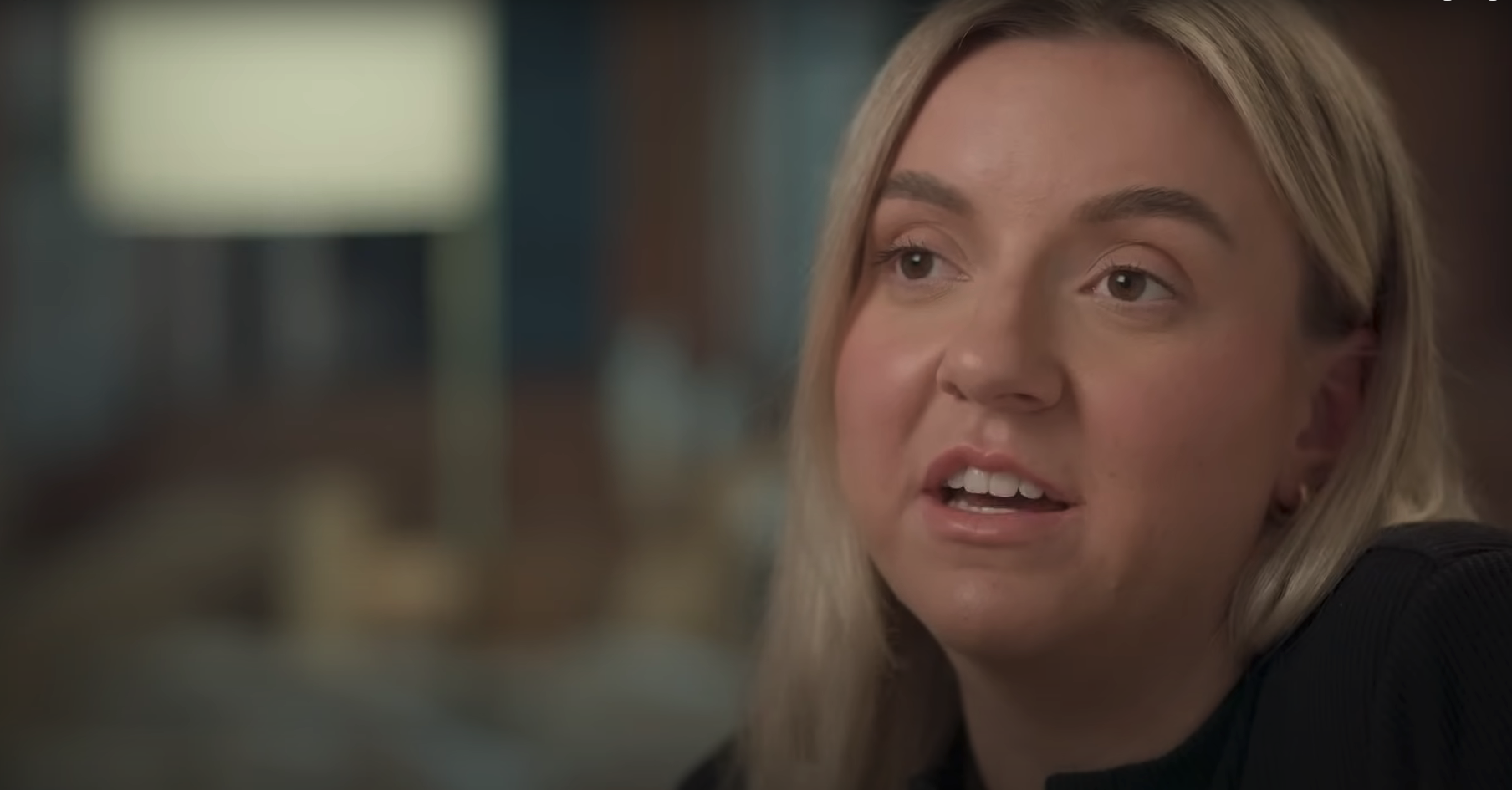 Molly-Mae's sister Zoe speaking to camera