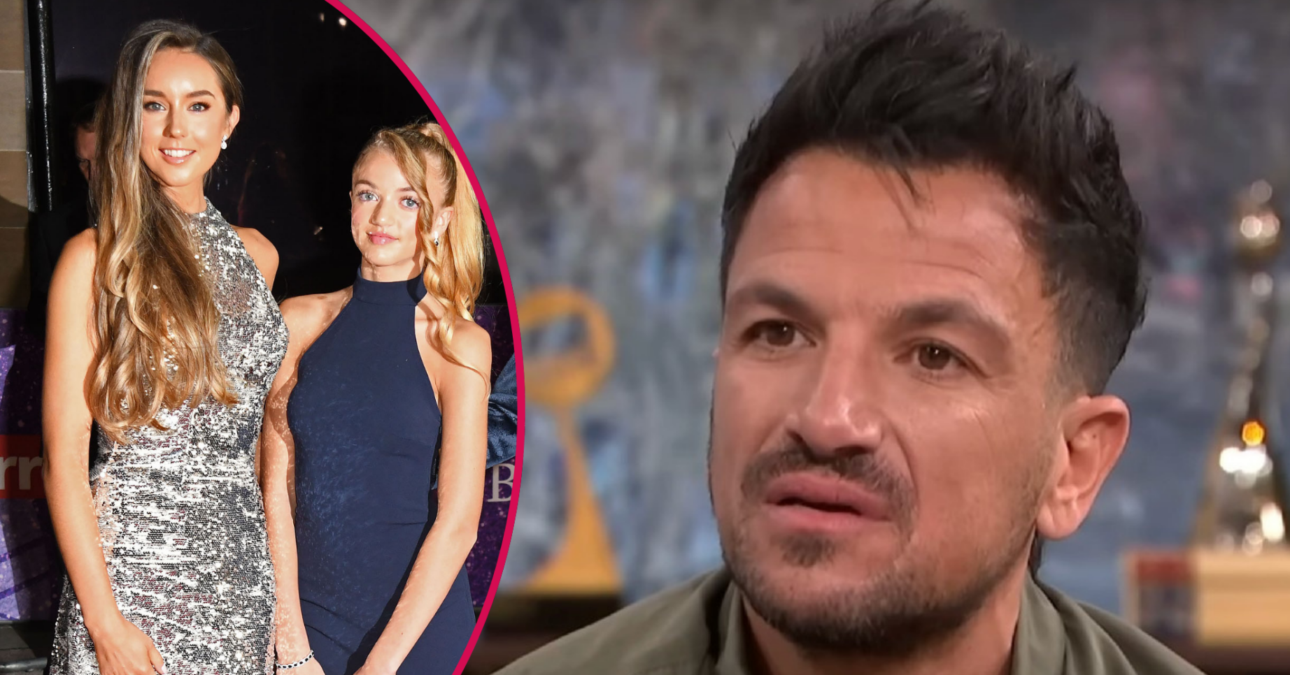 Peter Andre and wife Emily with Princess inset