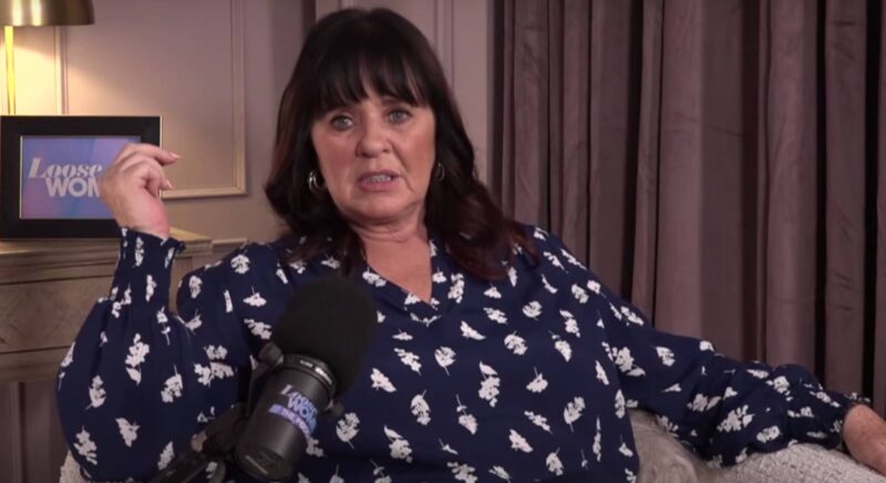 Coleen Nolan looks emotional