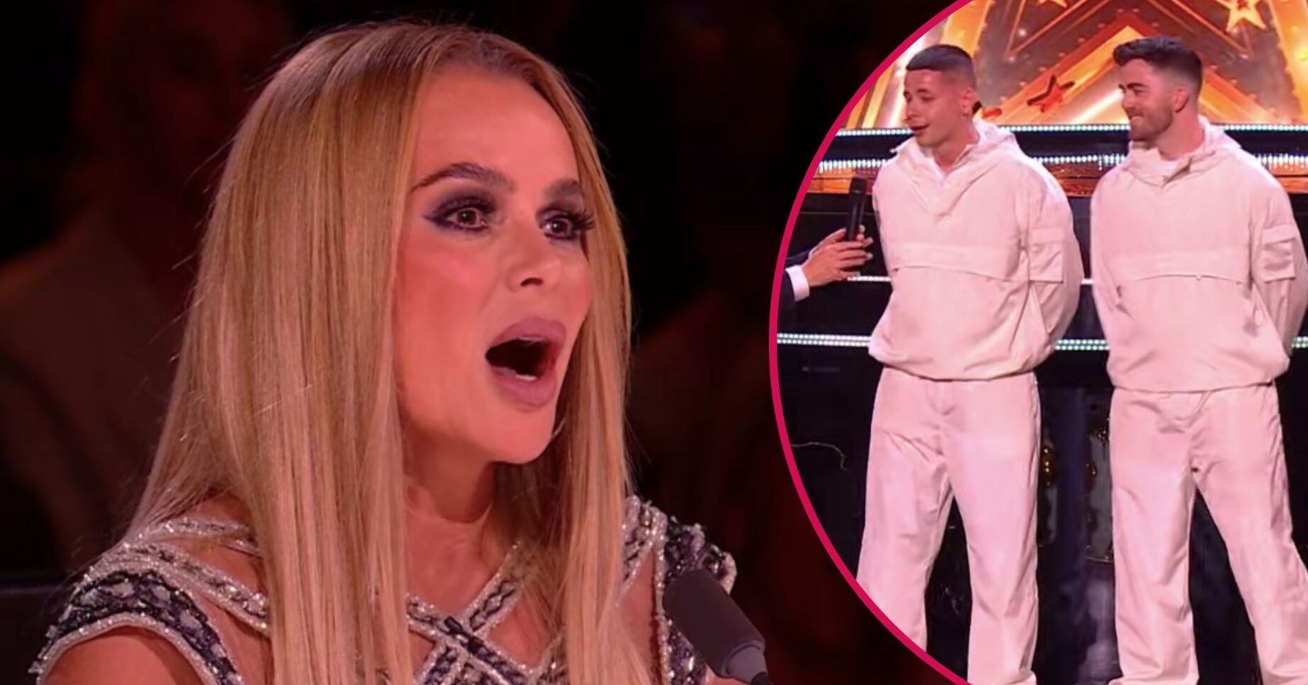 Amanda Holden and Harry & Lewis on BGT