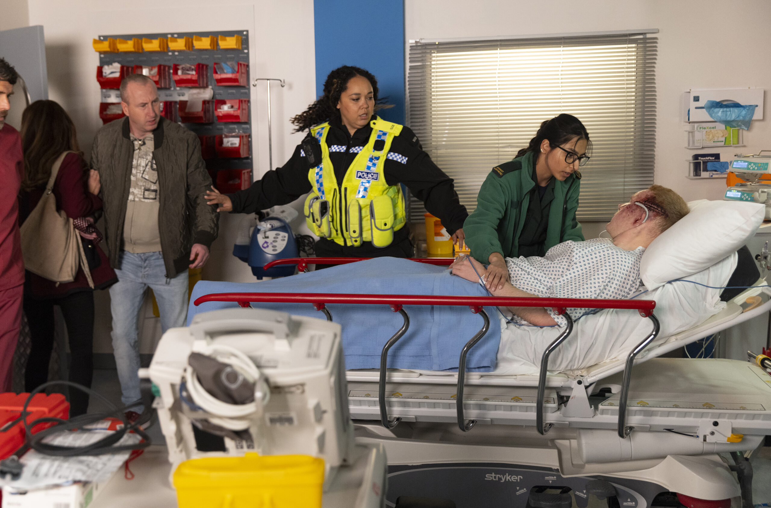 Coronation Street's Craig in the hospital