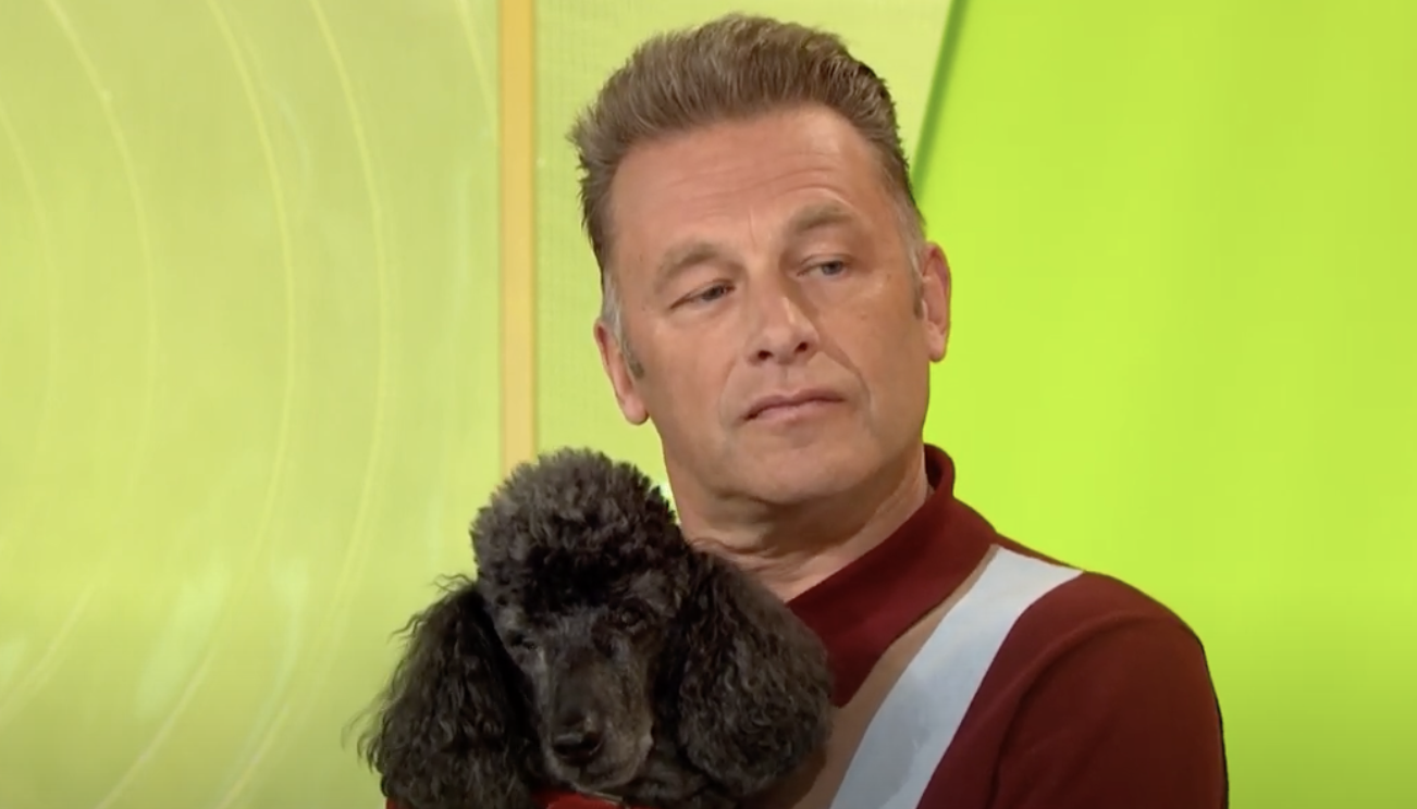 Chris Packham with his dog on Loose Women