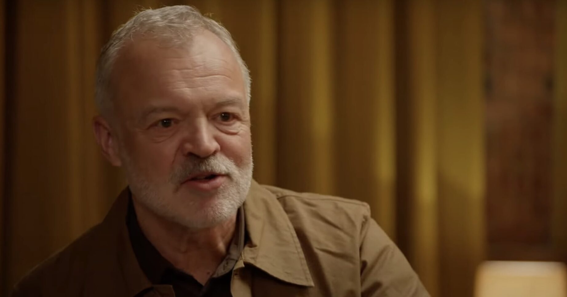 Graham Norton interviewing the UK's Eurovision entry for 2025