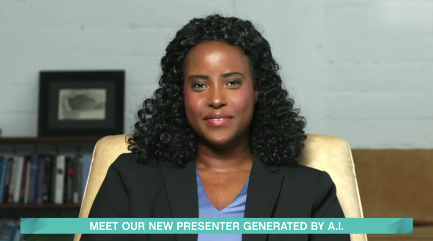 AI generated presenter on This Morning