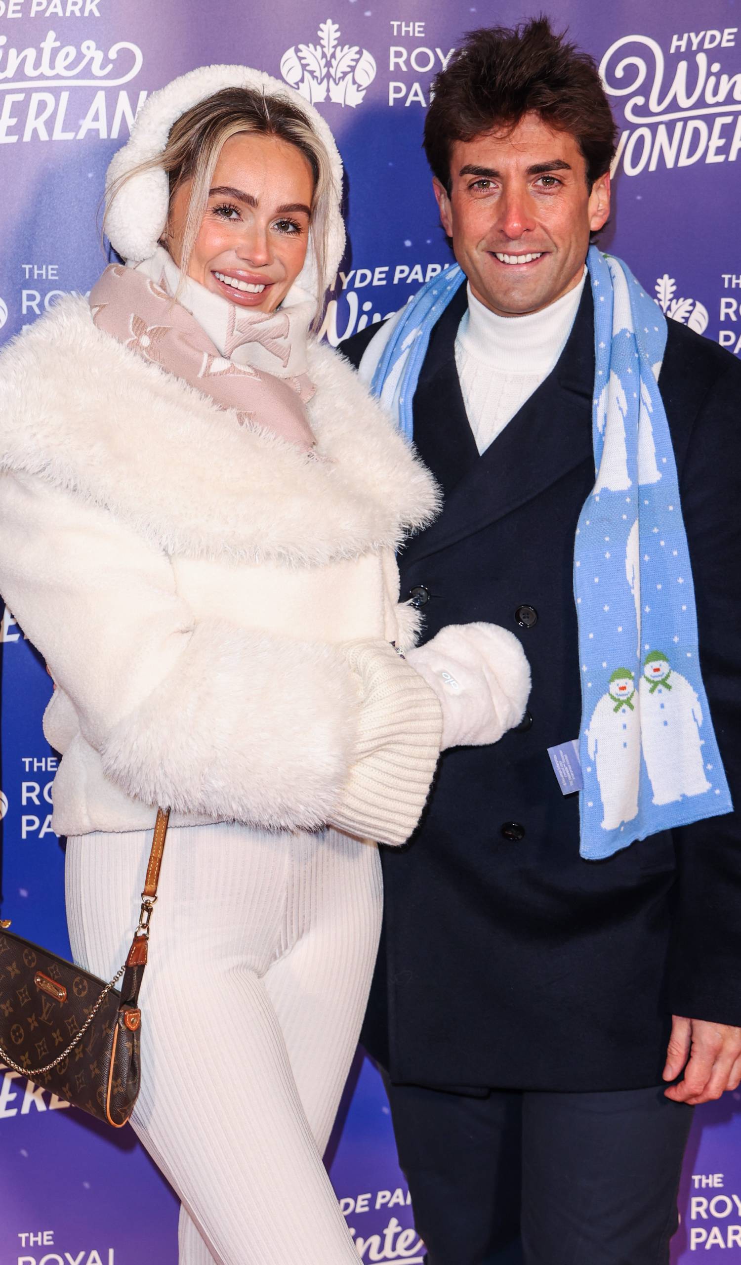 Nicoline Artursson hugs James Argent