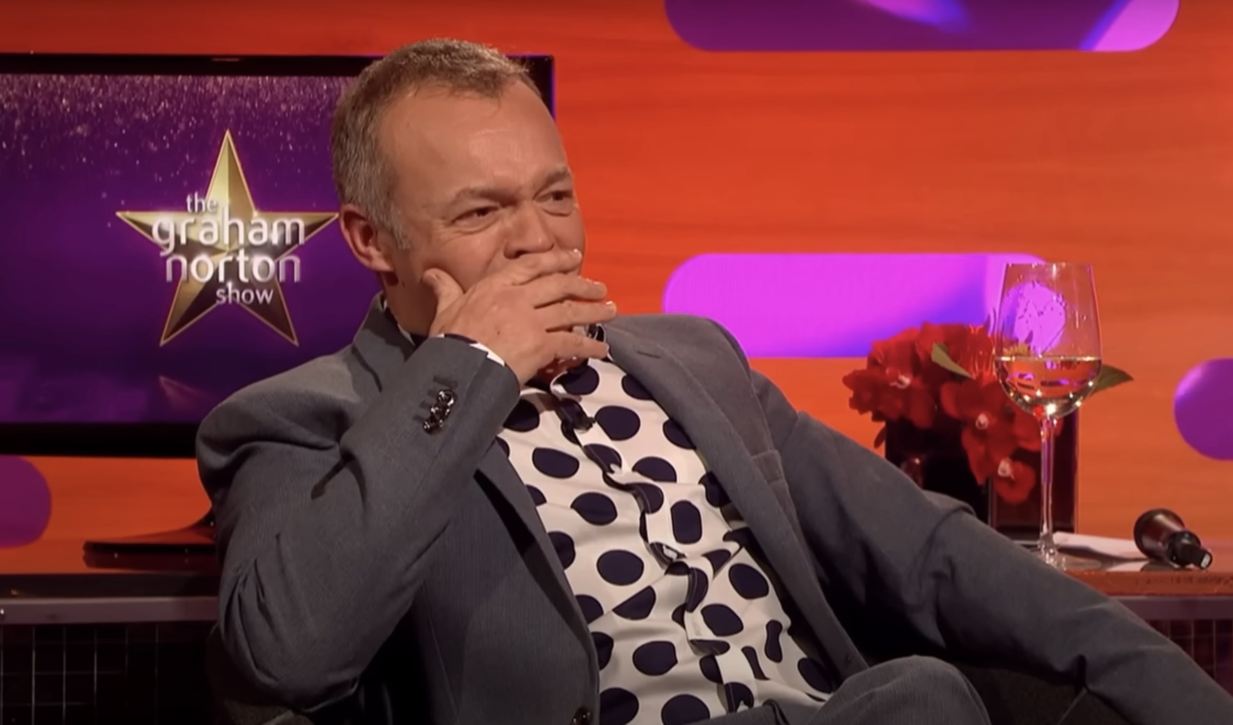 Graham Norton hosting The Graham Norton Show