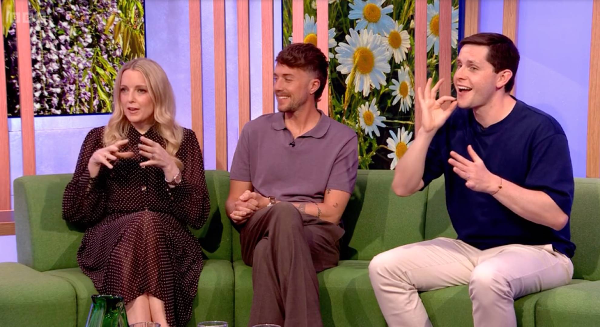 The One Show signer gestures