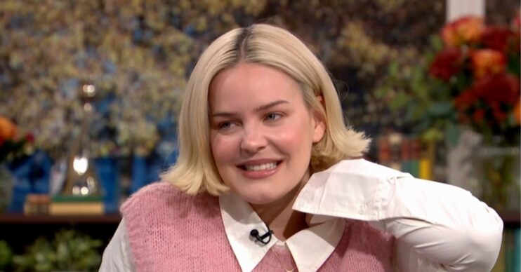 Anne-Marie smiling on This Morning