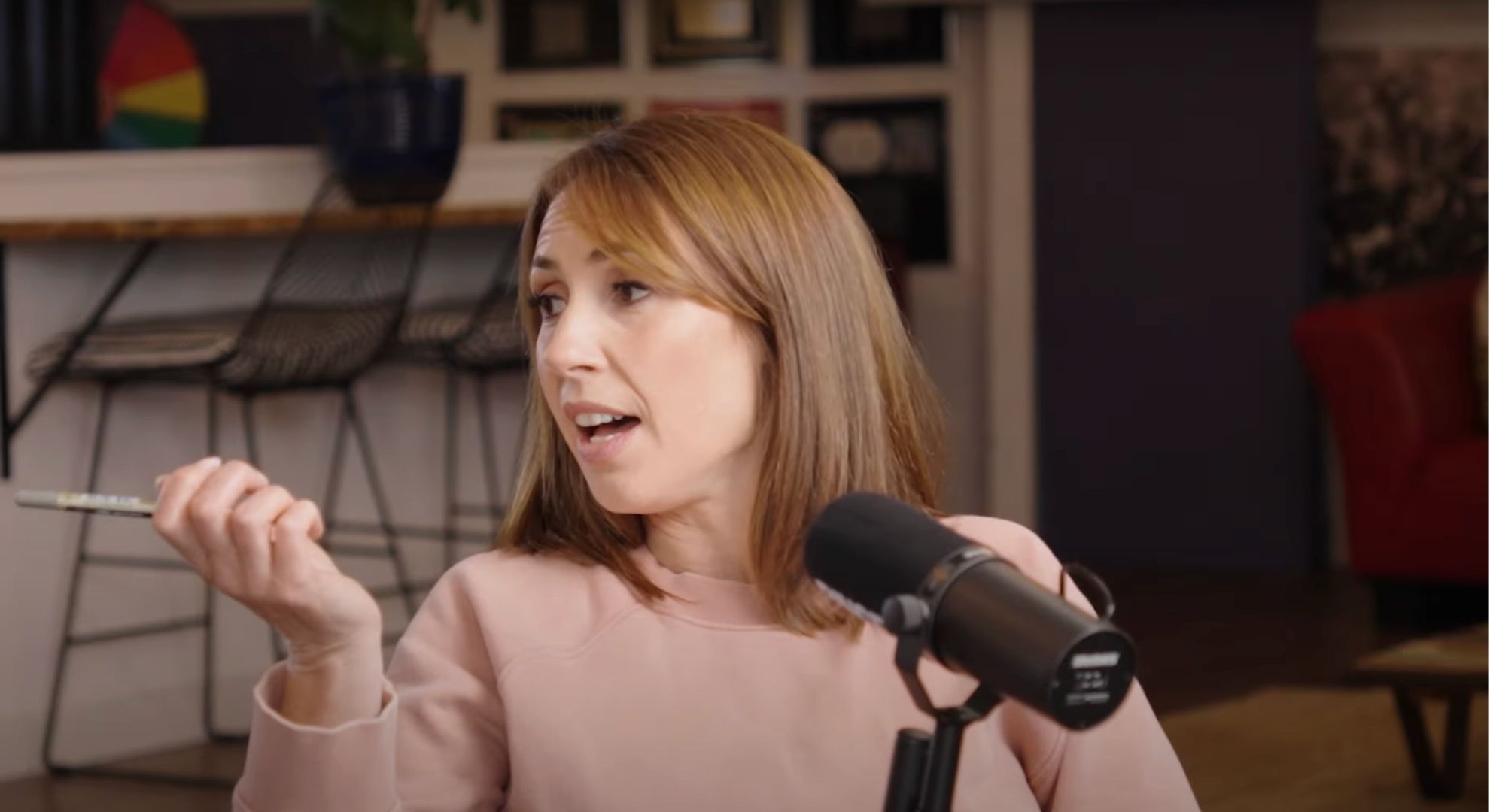 Alex Jones on her podcast