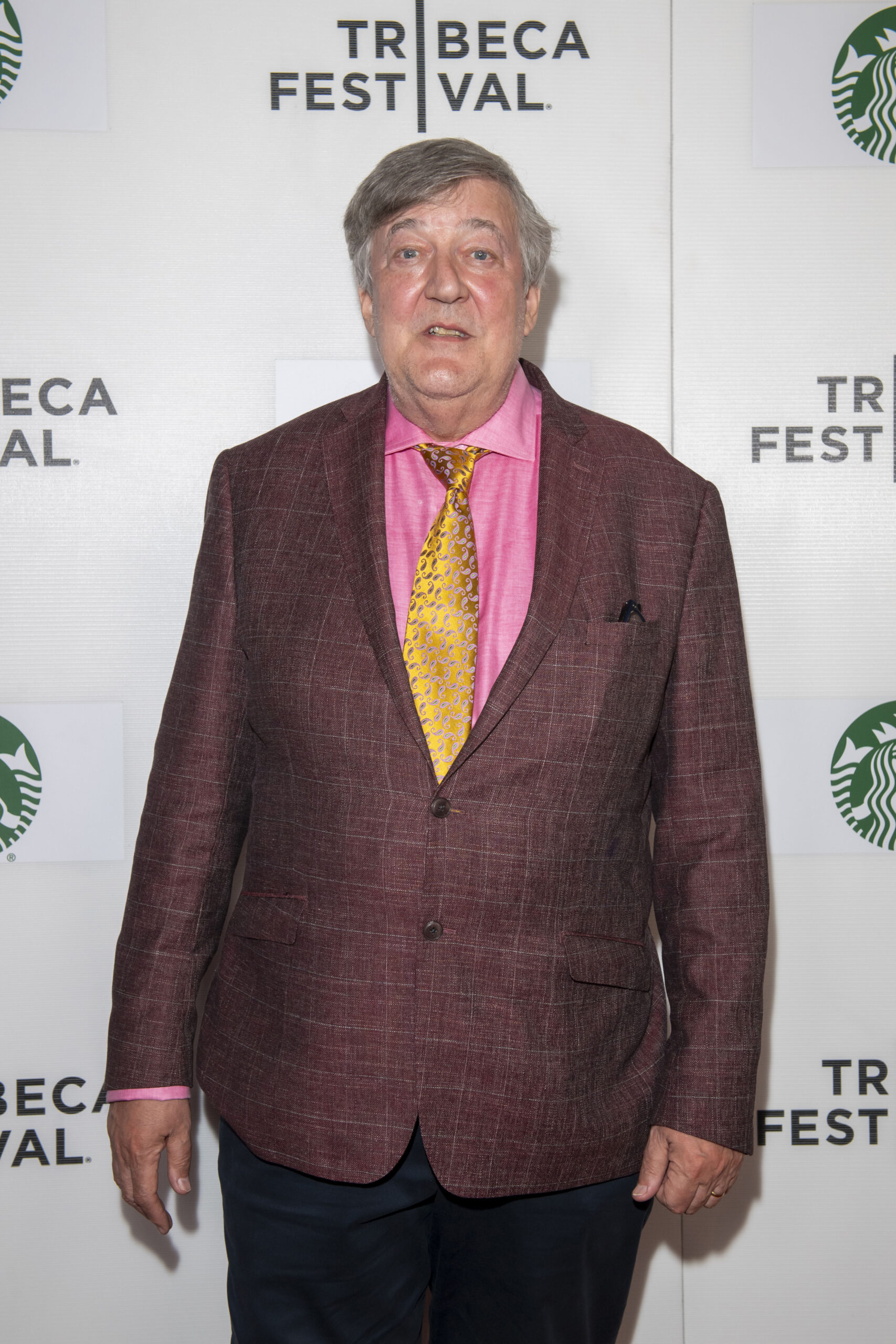 Stephen Fry on the red carpet