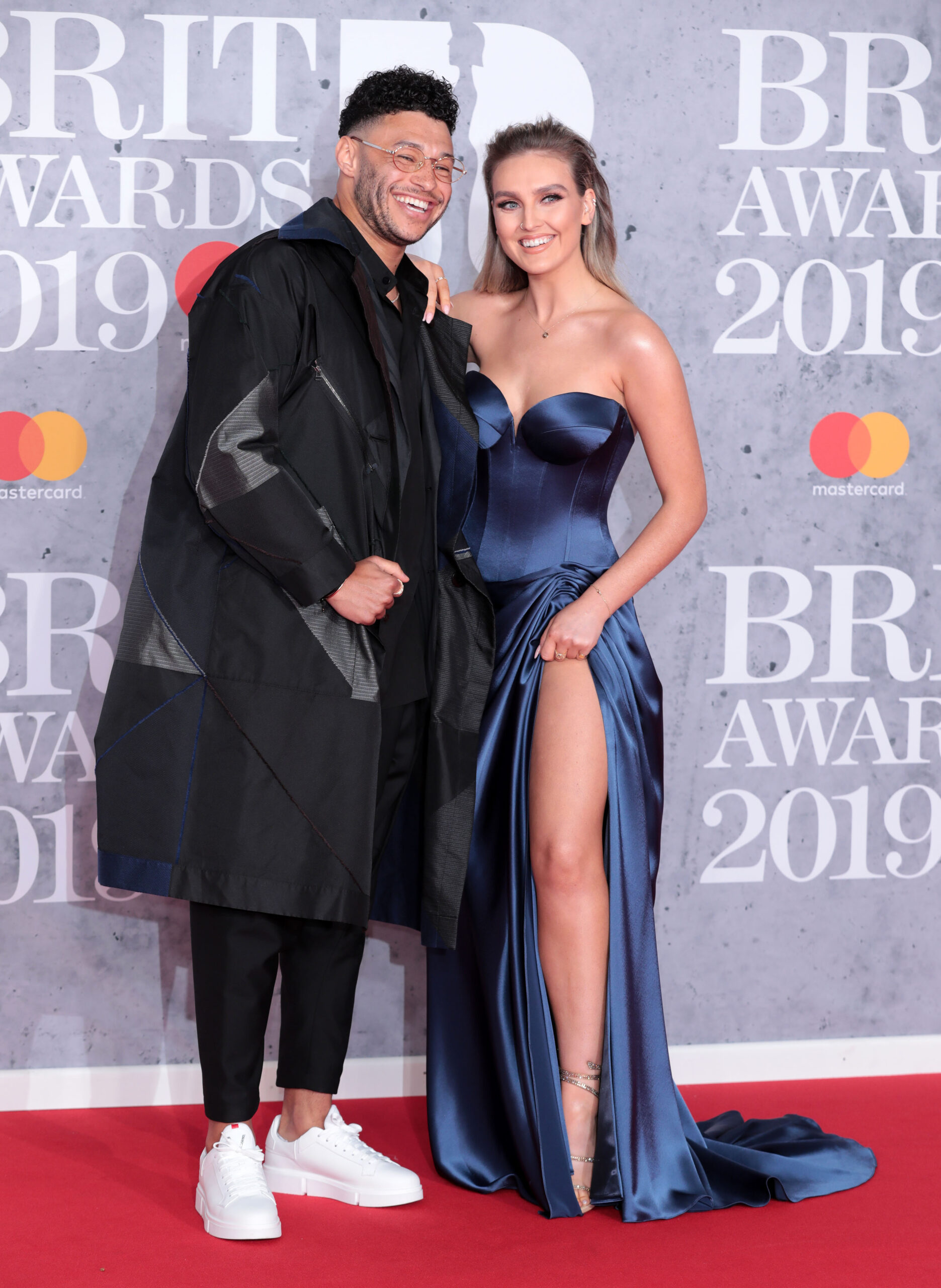 Perrie Edwards and Alex Oxlade-Chamberlain on the red carpet
