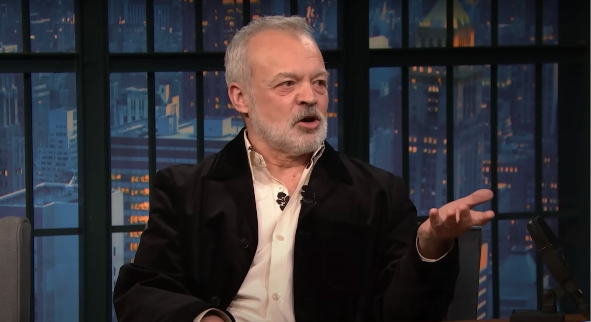 Graham Norton speaking in an interview