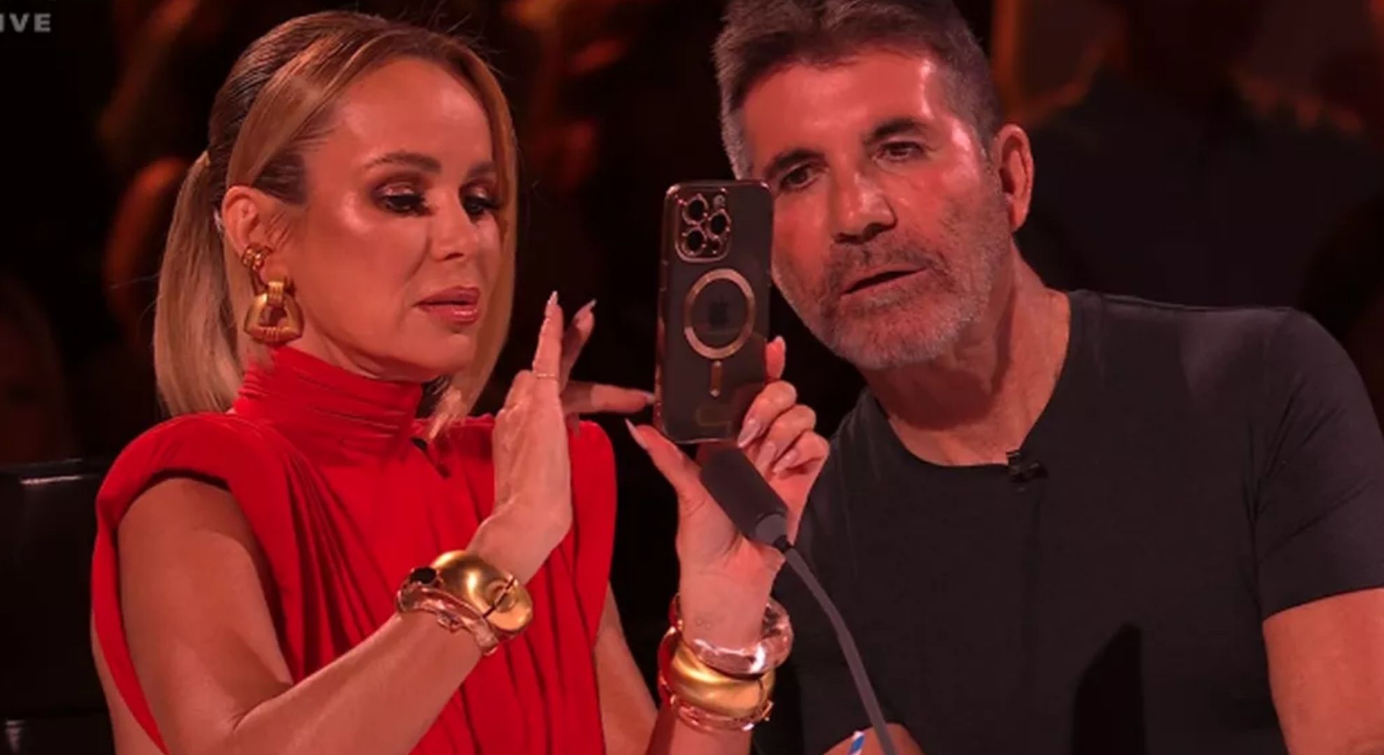 Simon Cowell and Amanda Holden on BGT