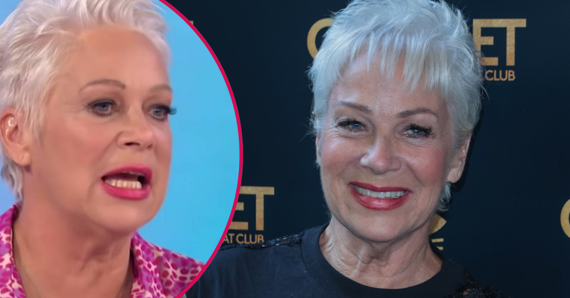 Denise Welch smiling and on Loose Women