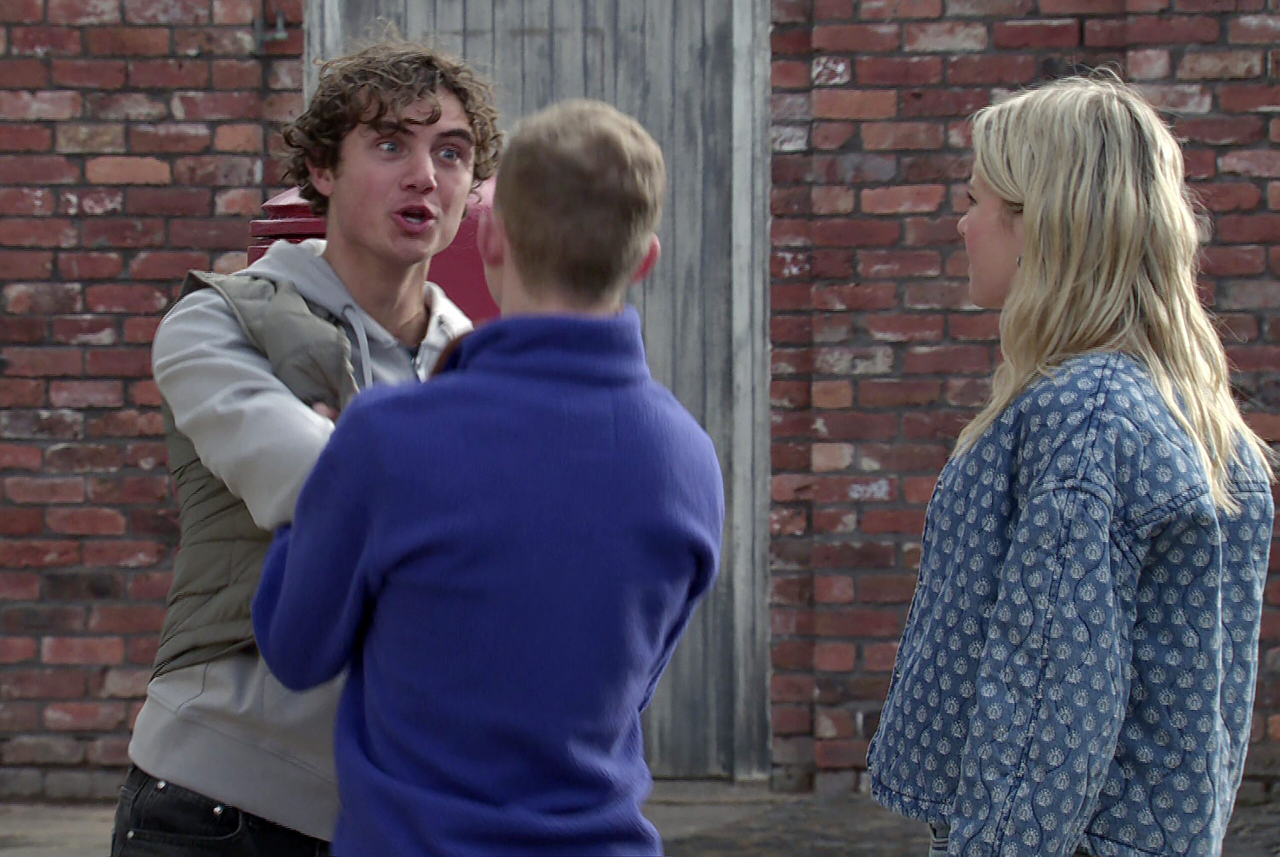 Coronation Street's Brody and Dylan square up to each other as Betsy watches