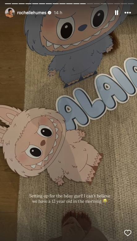 Rochelle Humes' Instagram Story upload