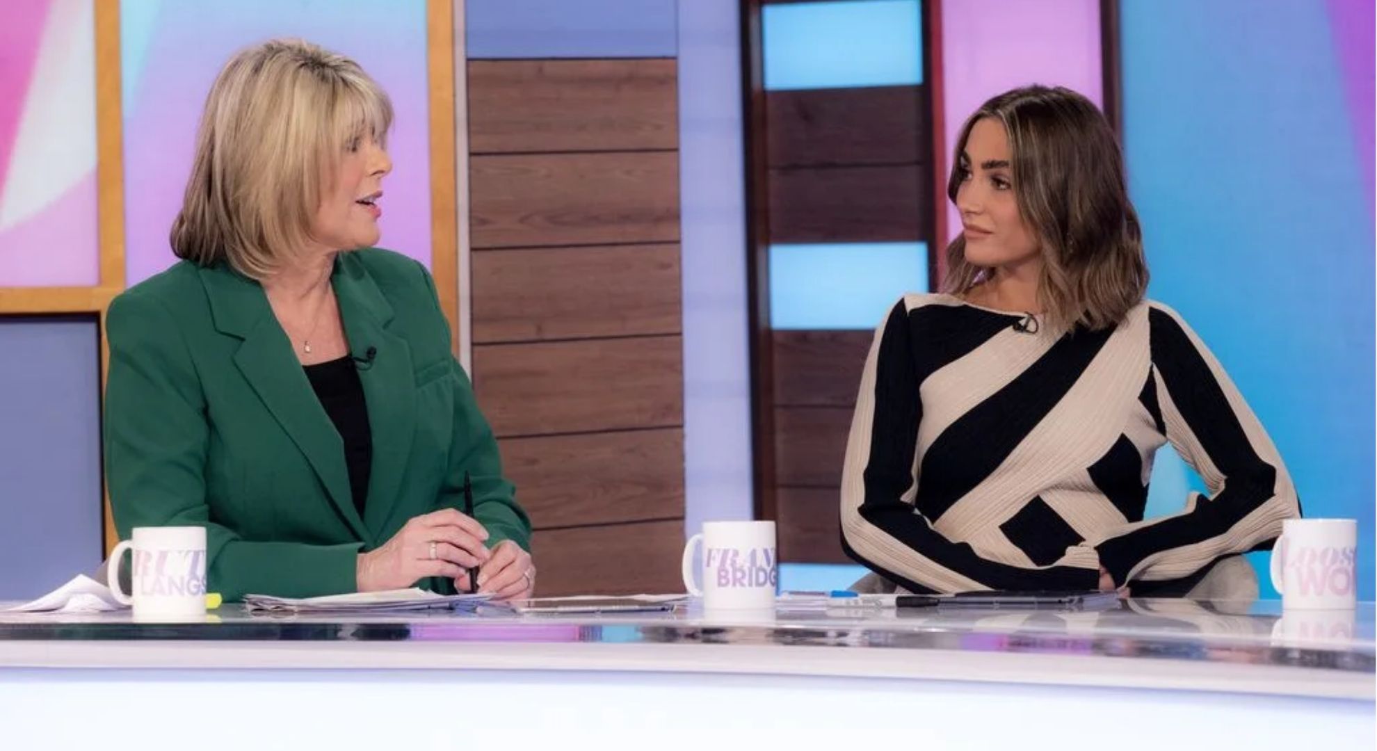 Ruth Langsford and Frankie Bridge on Loose Women