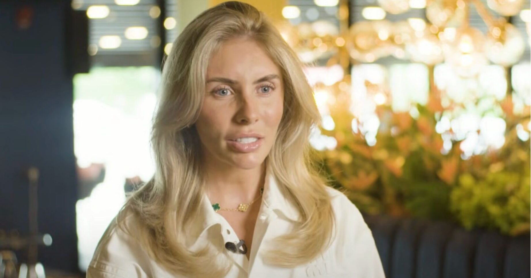 Bonnie Blue speaking on a podcast