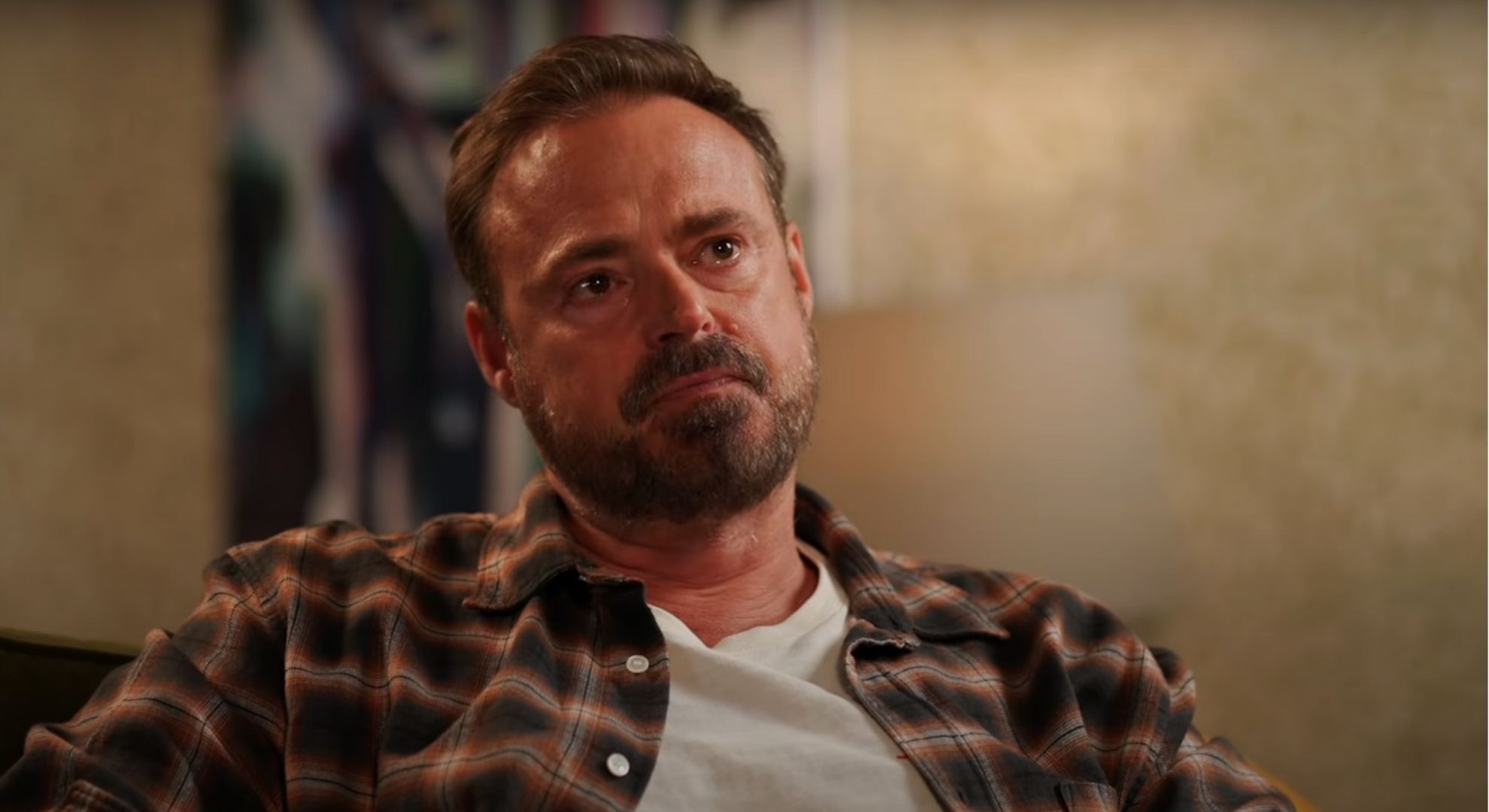 Jamie Theakston crying