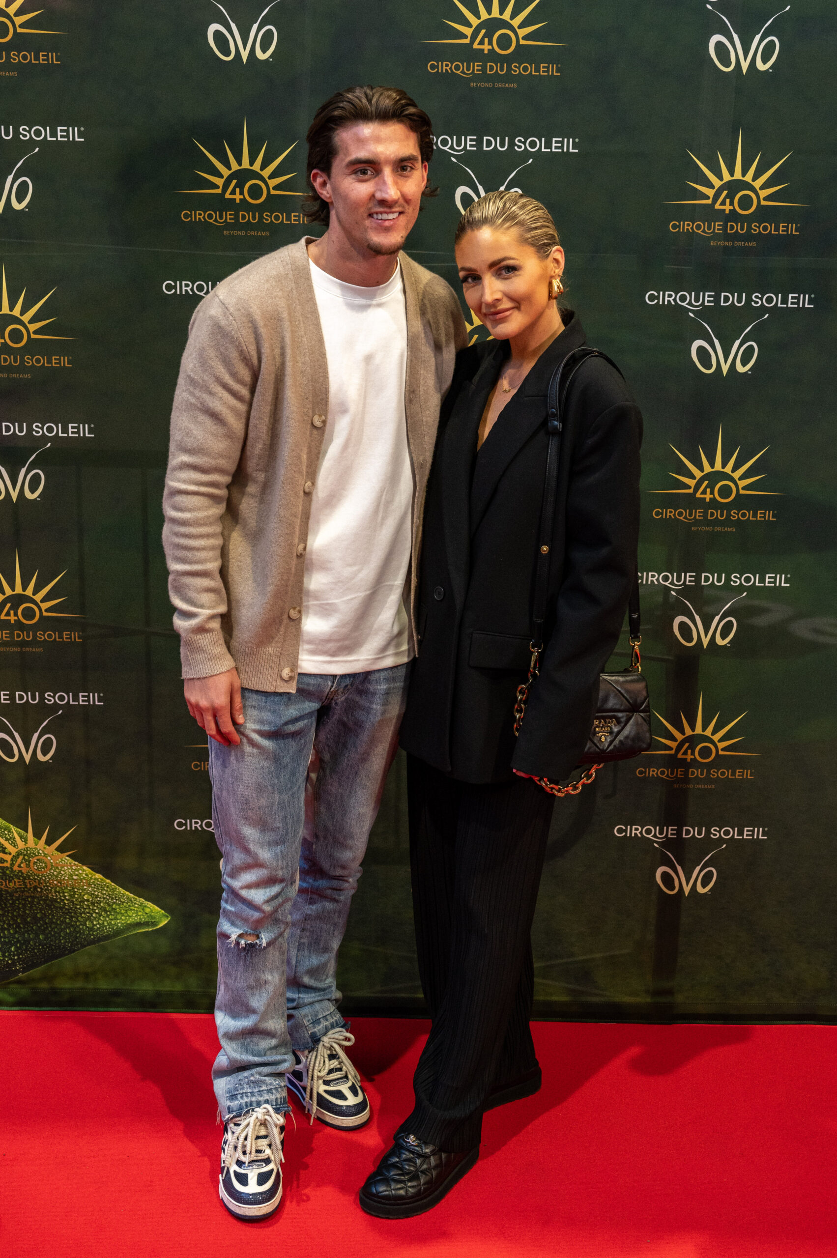 Ollie Crankshaw and Claudia Fogarty on the red carpet 