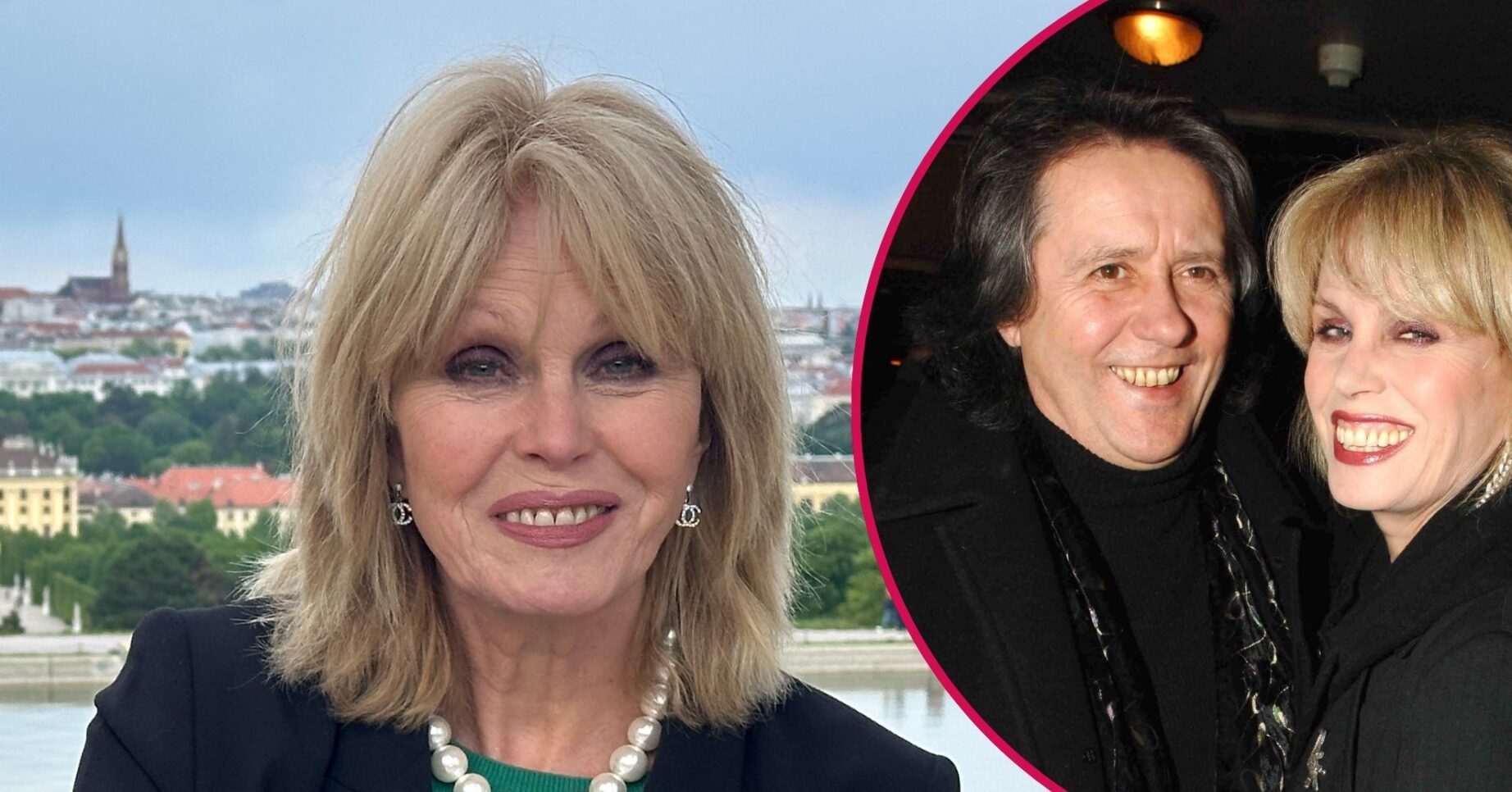 Joanna Lumley smiling / Stephen and Joanna smiling