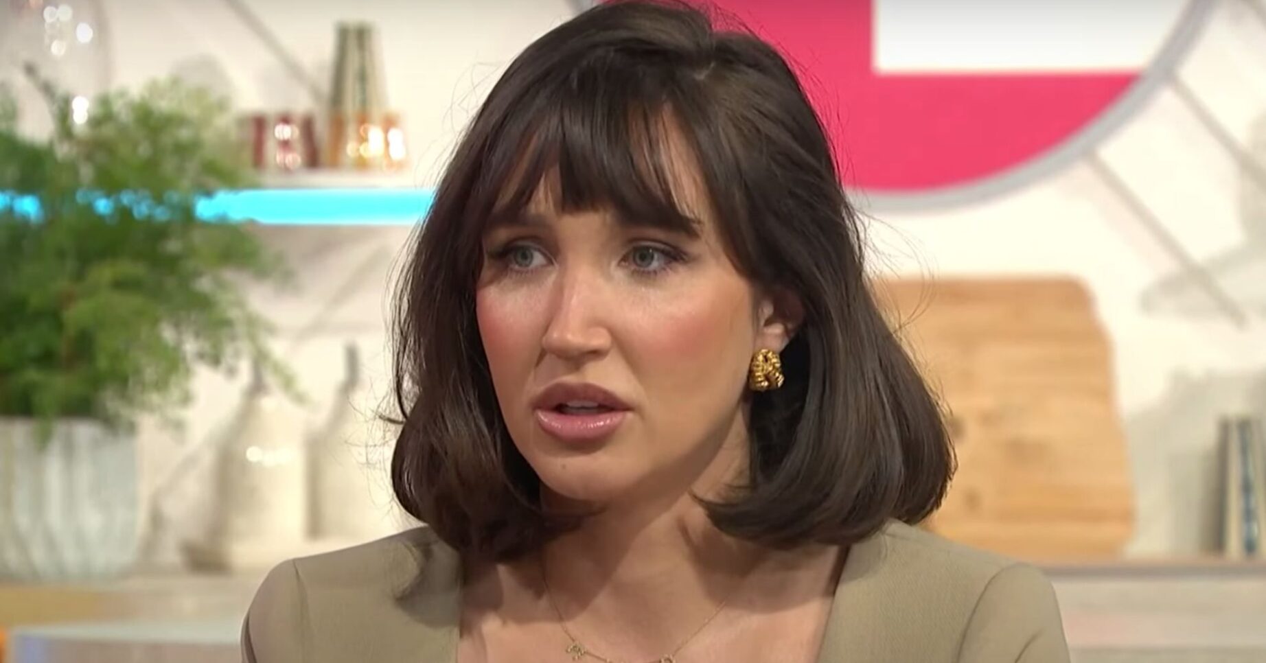 Megan McKenna appears concerned