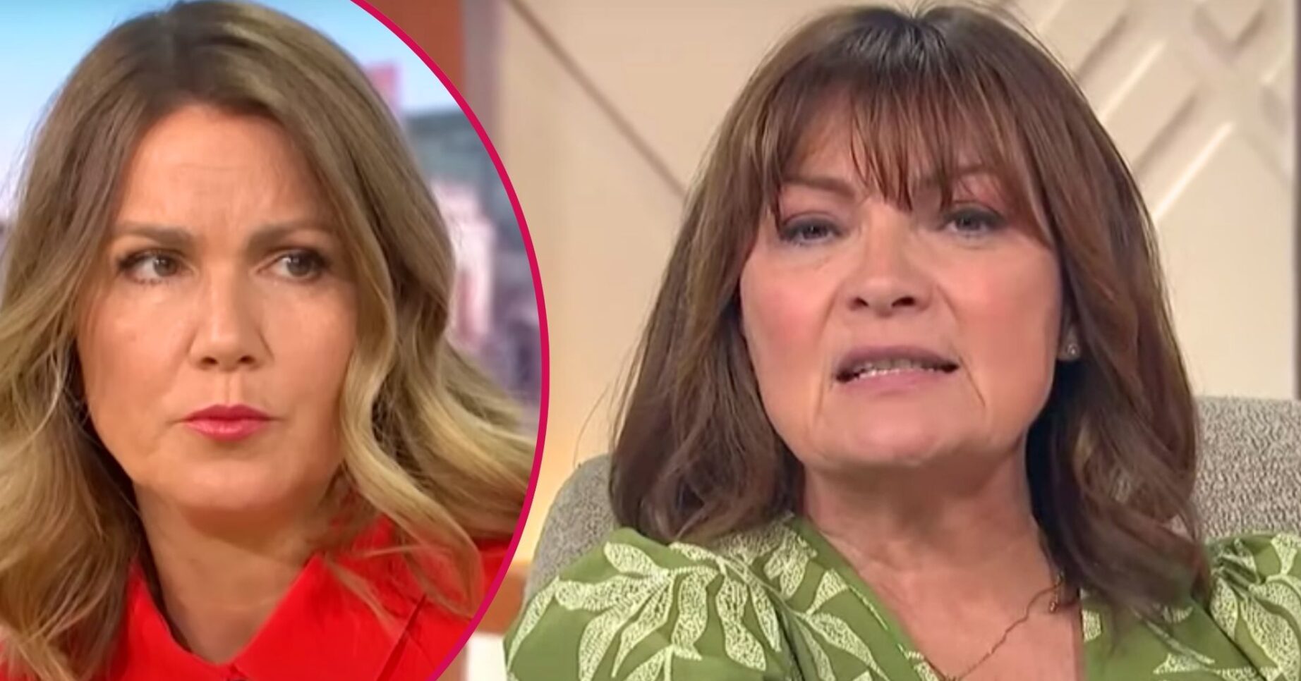 Susanna Reid looks unsure, Lorraine Kelly appears defiant