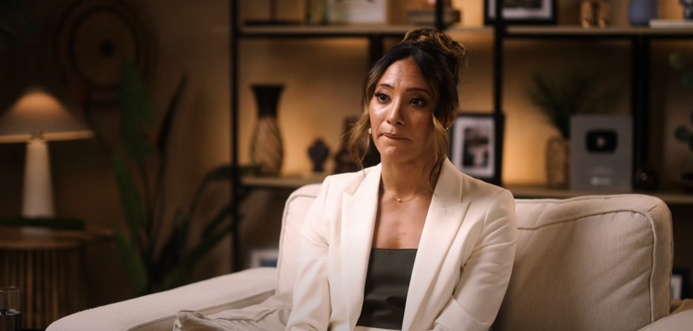 Karen Hauer sad on We Need To Talk